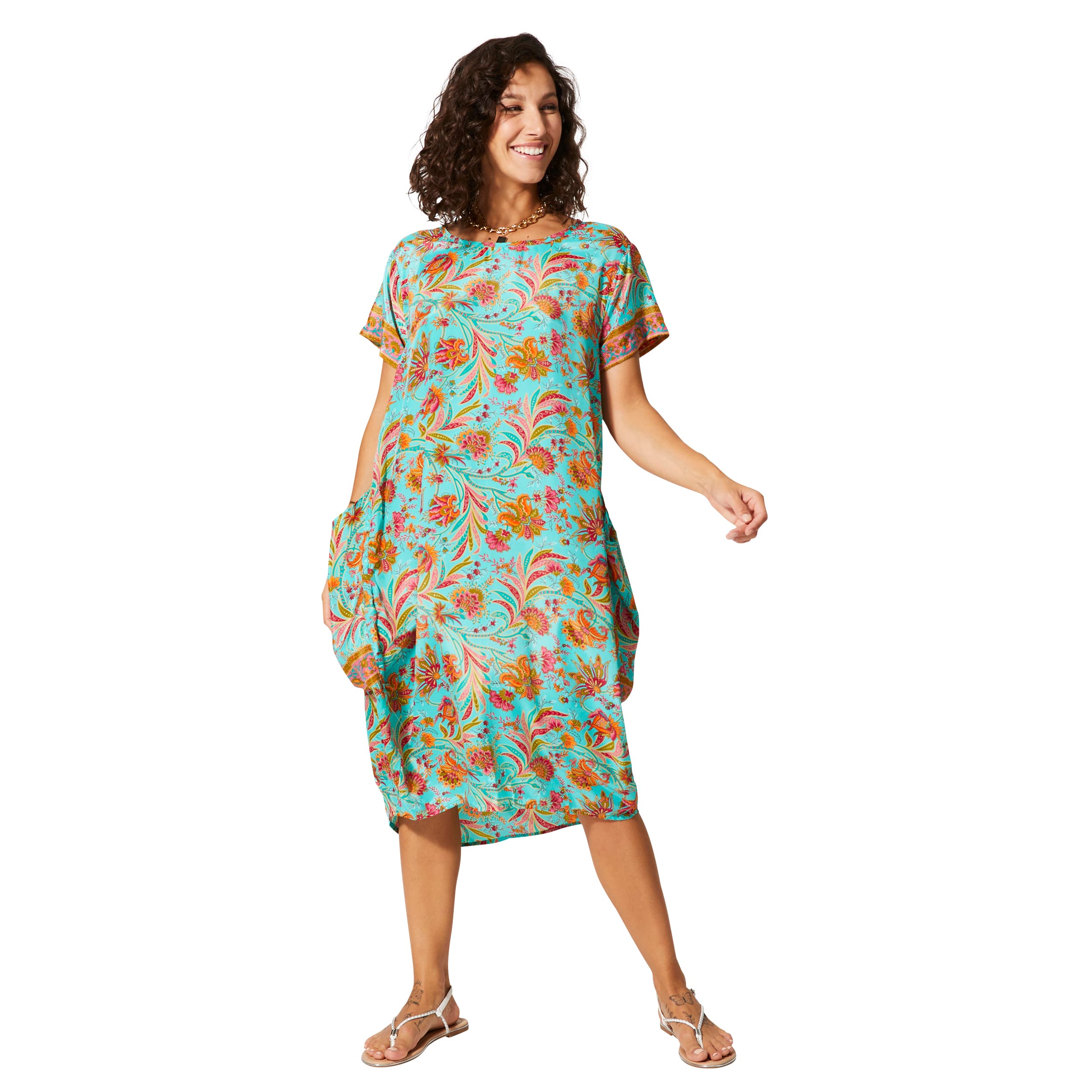 Robe été mi-longue manches courtes Kallias - Akoustik Online