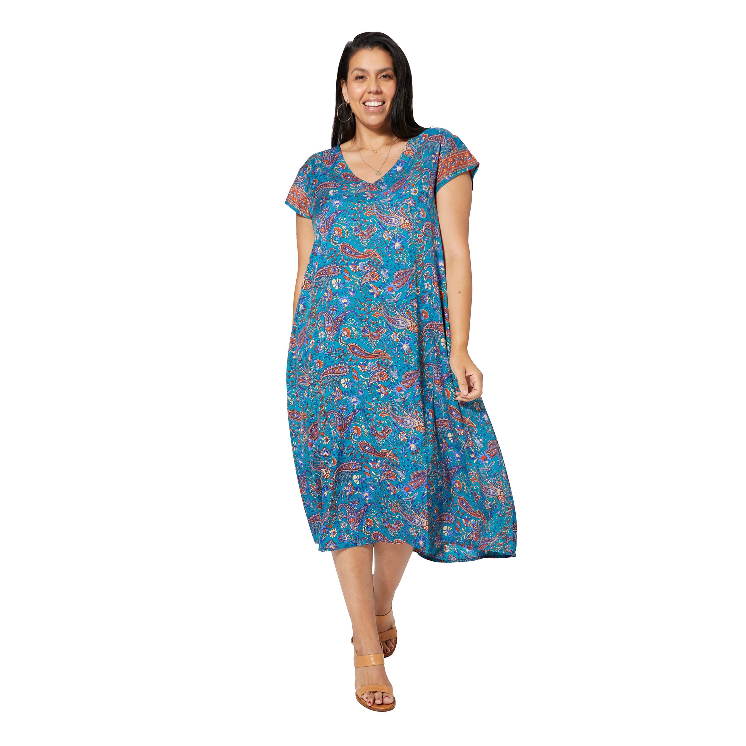 Robe été mi-longue manches courtes Laleh - Akoustik Online