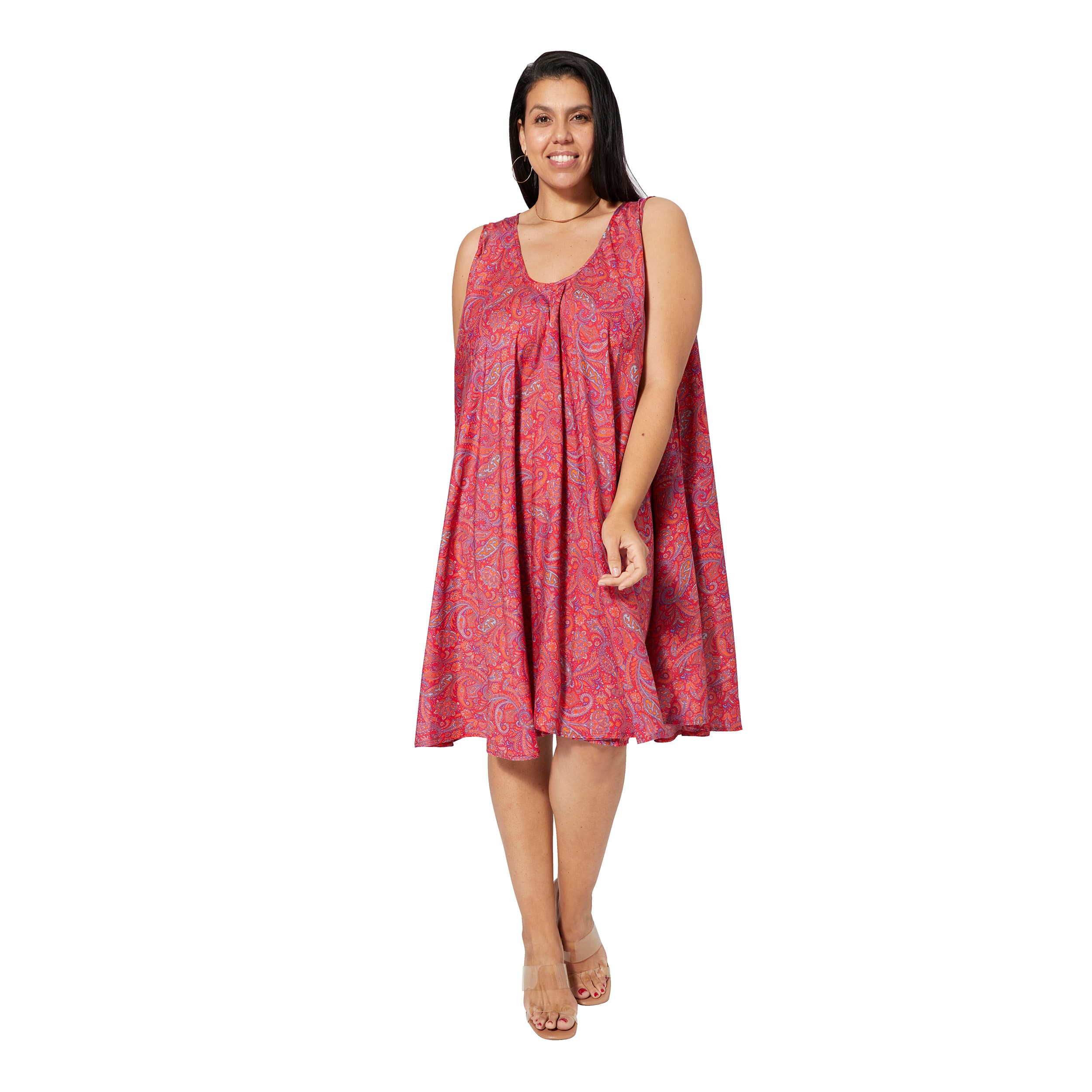 Robe été courte sans manches Kirby - 100% polyester - Akoustik Online