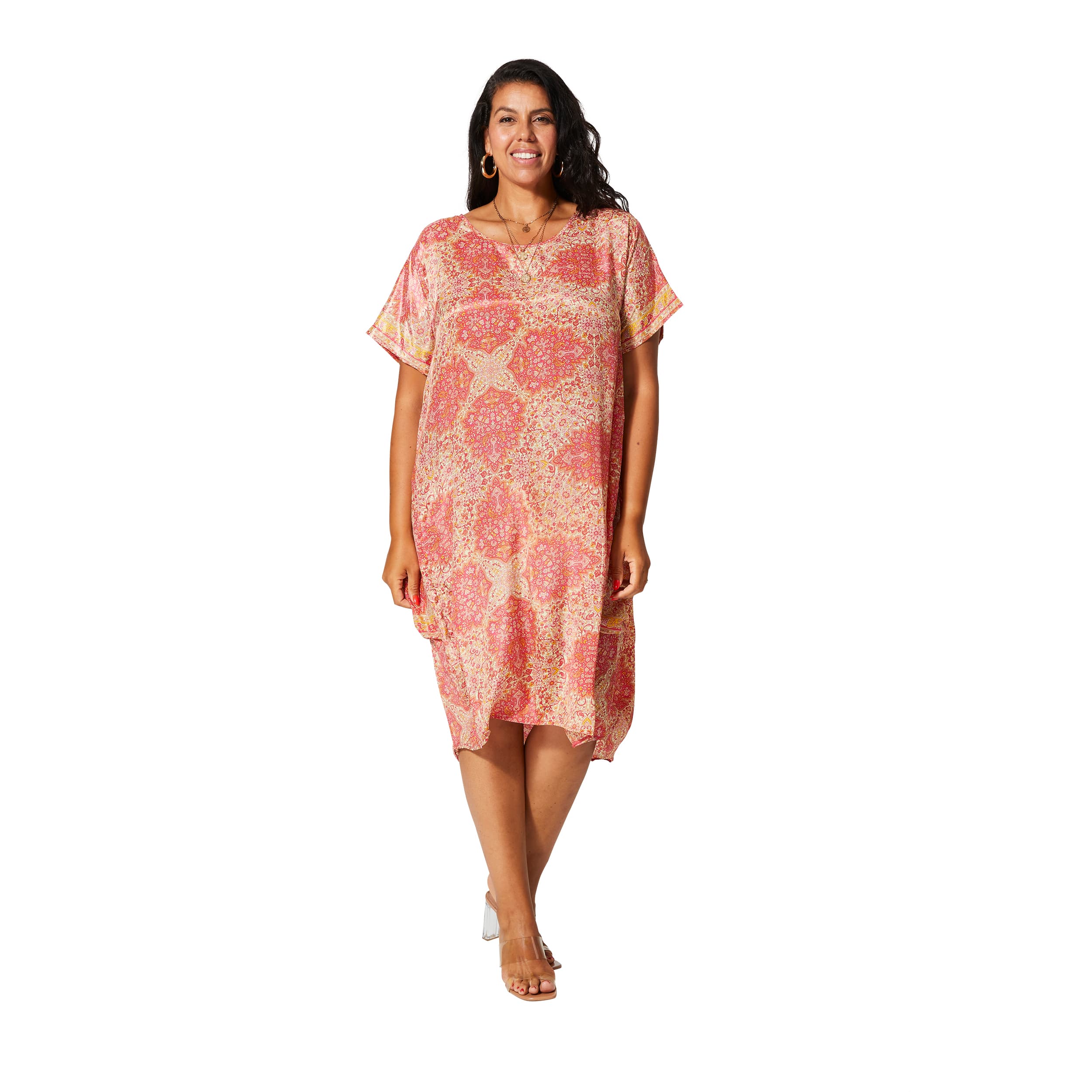 Robe été mi-longue Ermenegilde - 100% polyester - Akoustik Online
