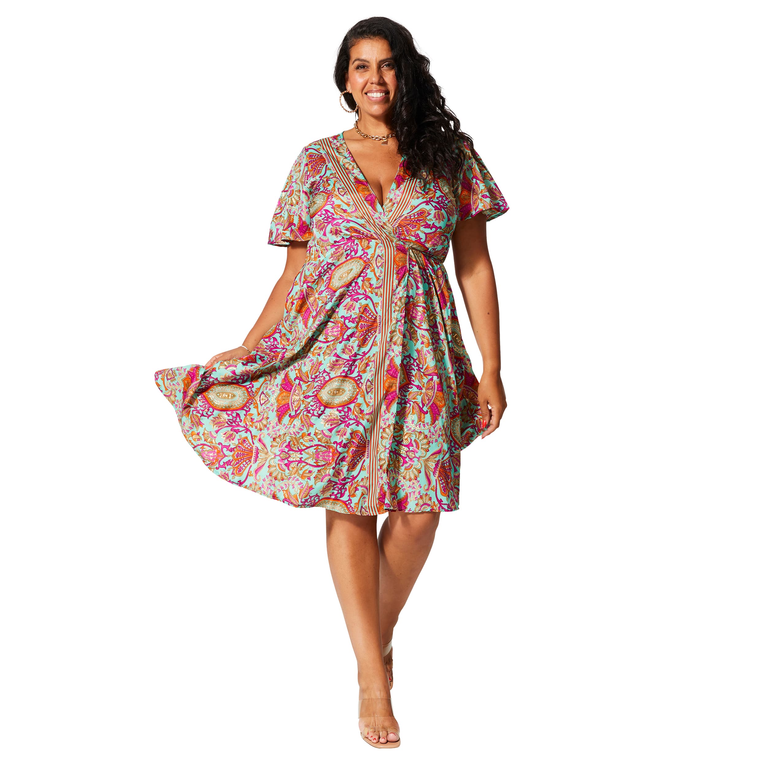 Robe été courte manches courtes Eusebios - Akoustik Online