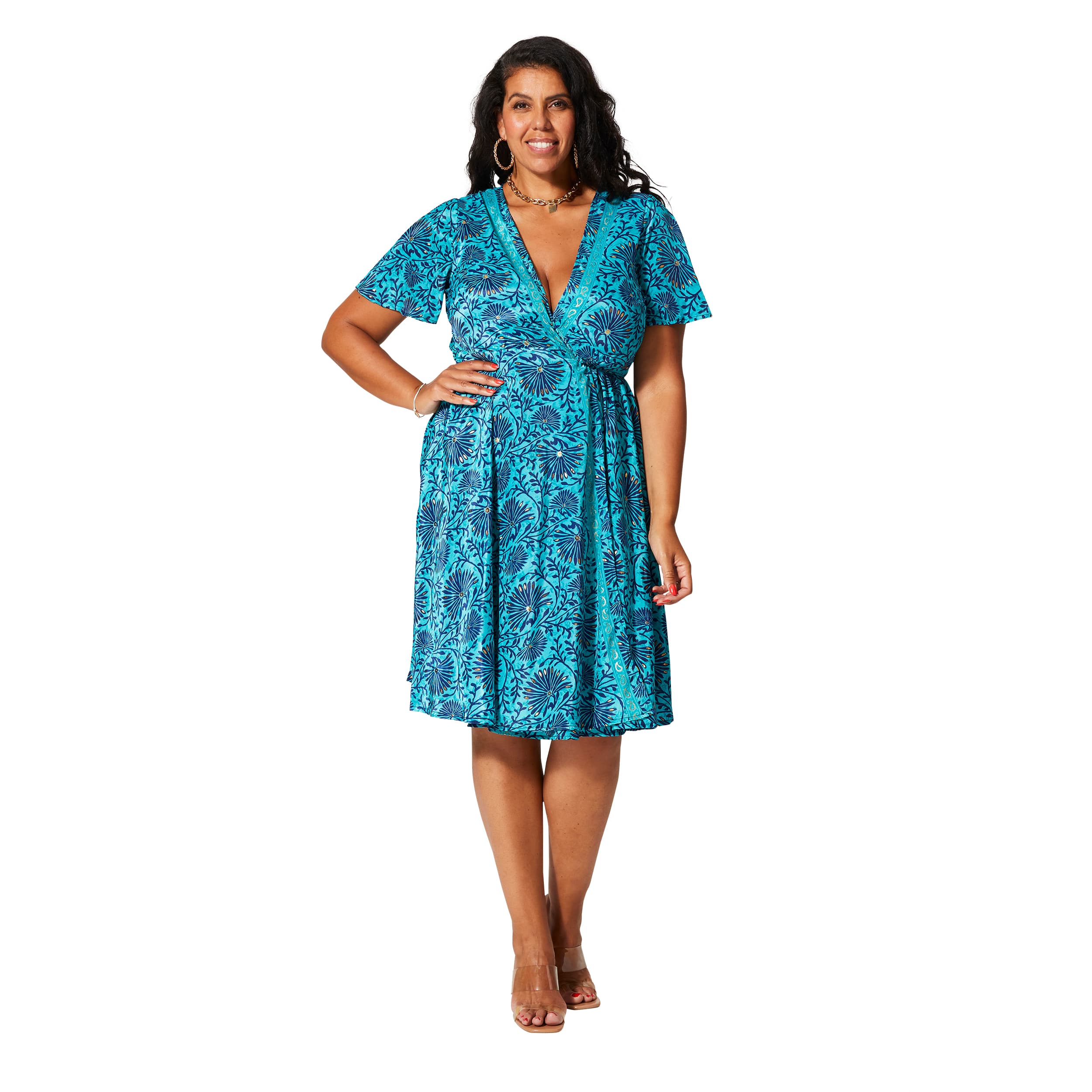 Robe été courte manches courtes Teresinha - Akoustik Online