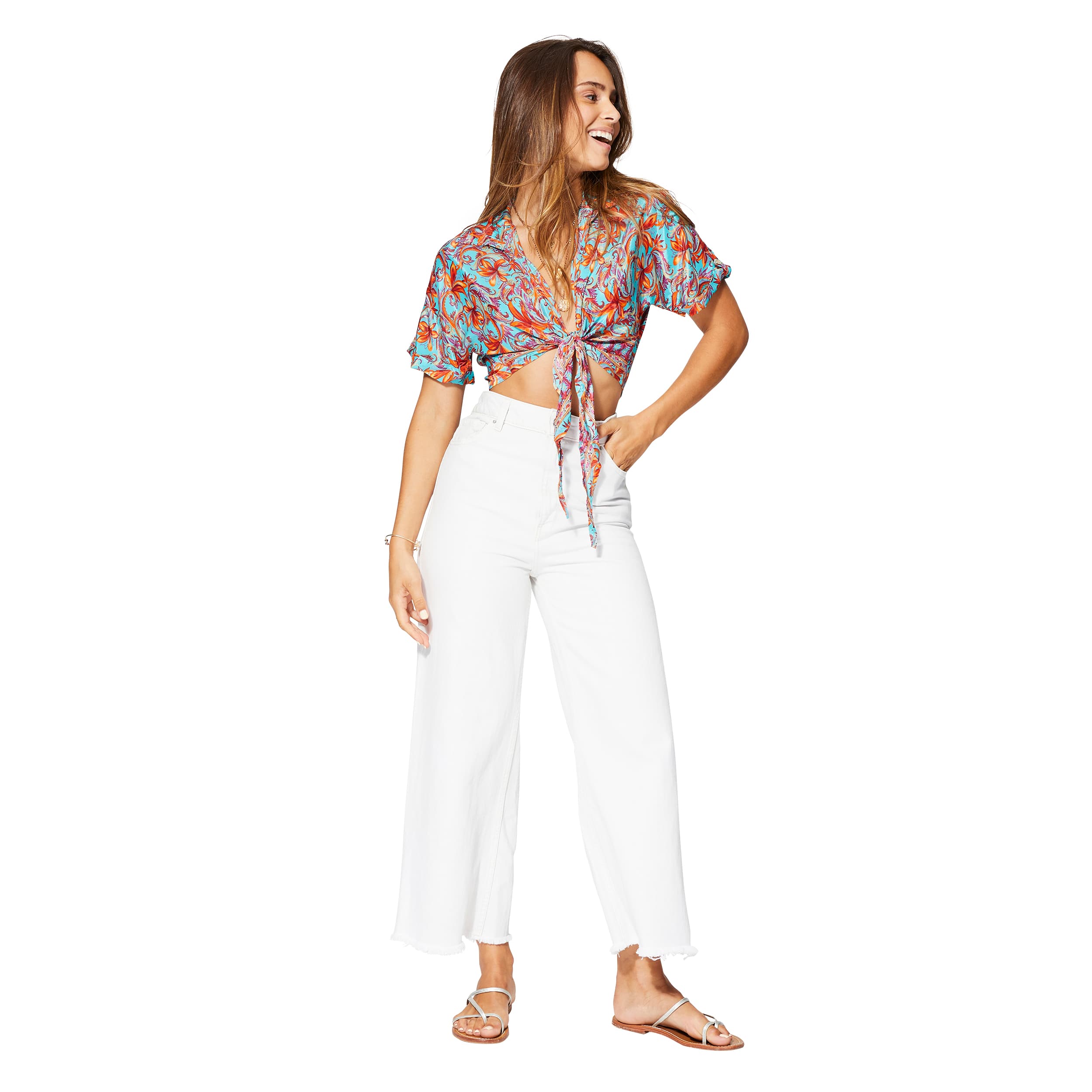 Top été court manches courtes Hadil - 100% polyester - Akoustik Online