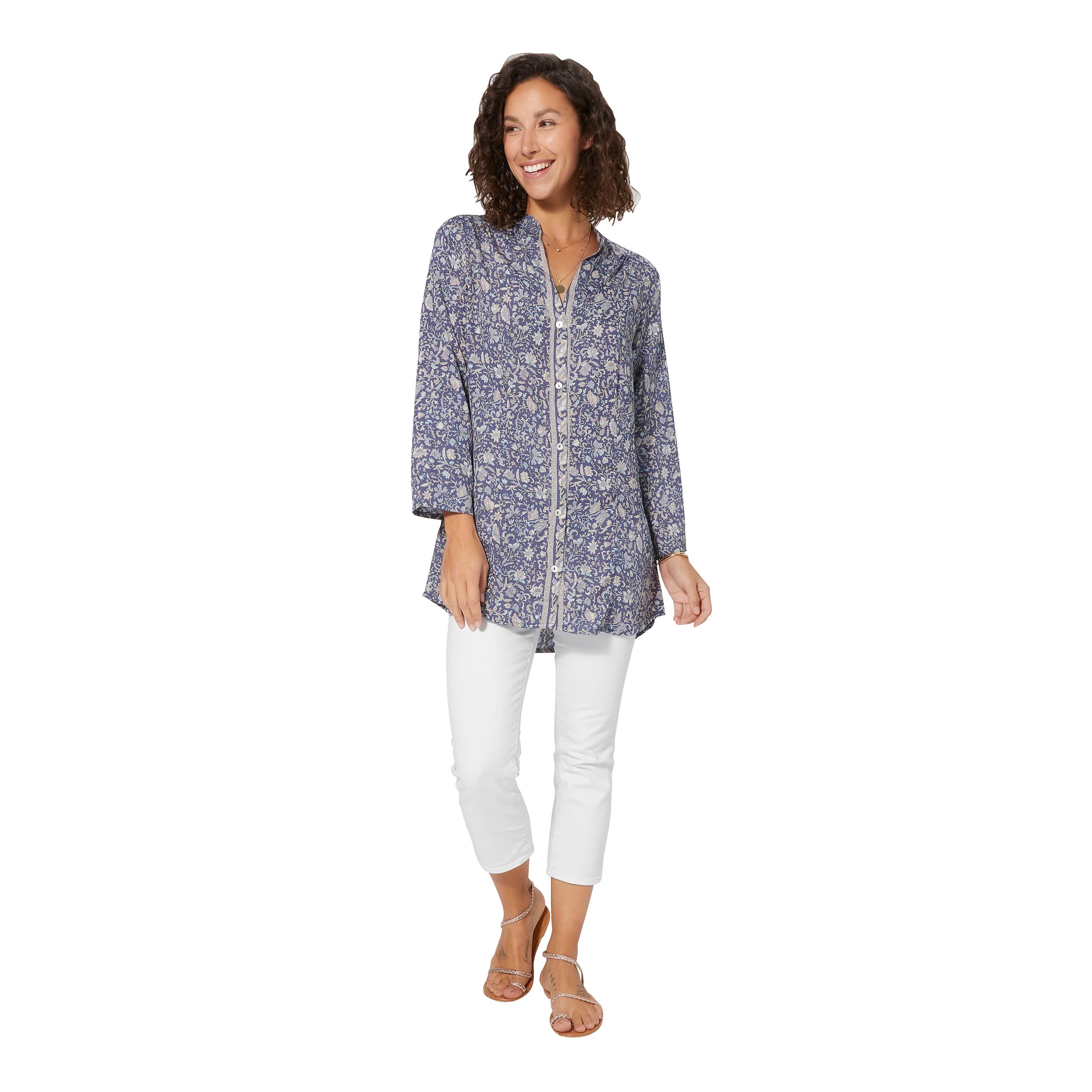 Tunique été manches longues Greig - 100% polyester - Akoustik Online