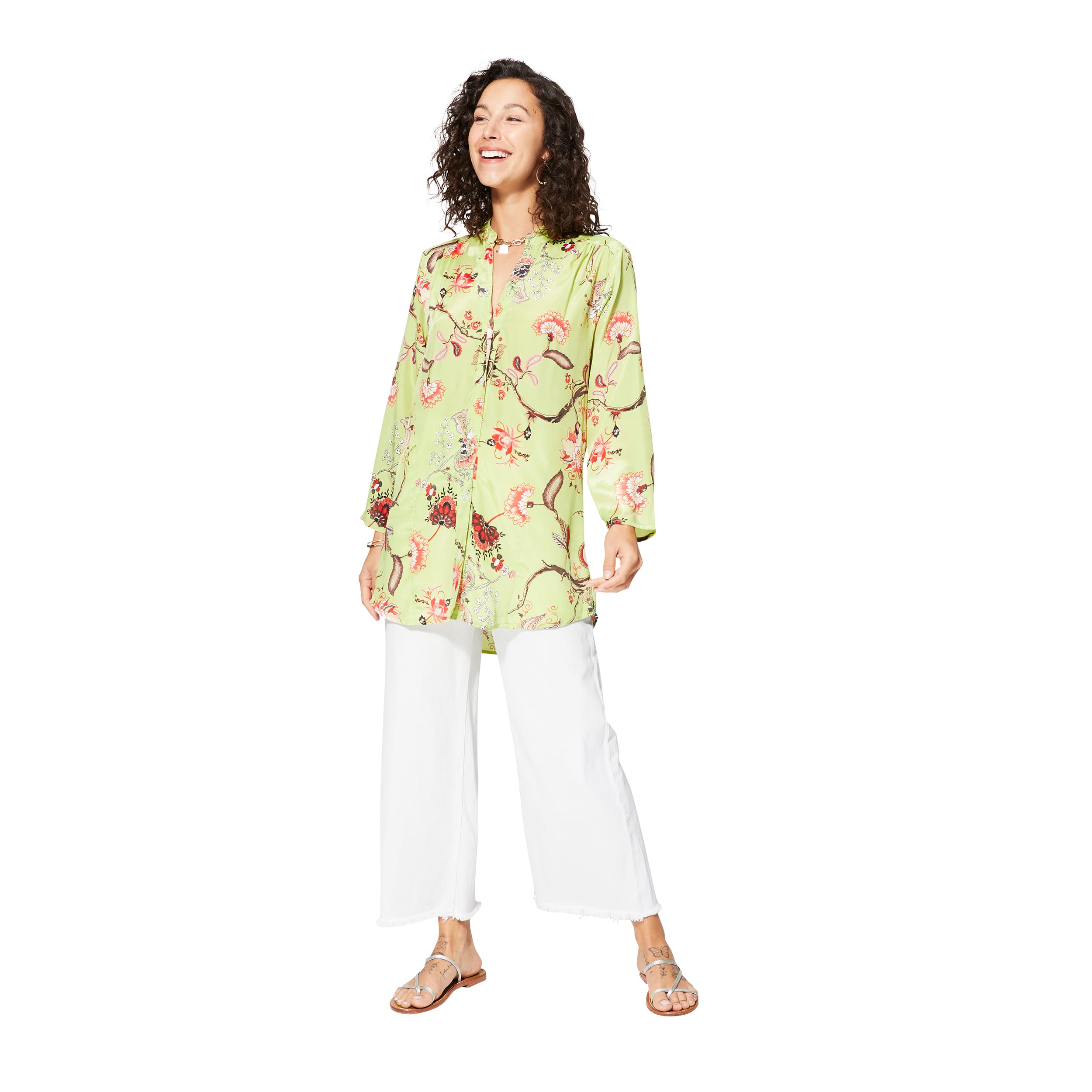 Tunique été manches longues Marieke - 100% polyester - Akoustik Online
