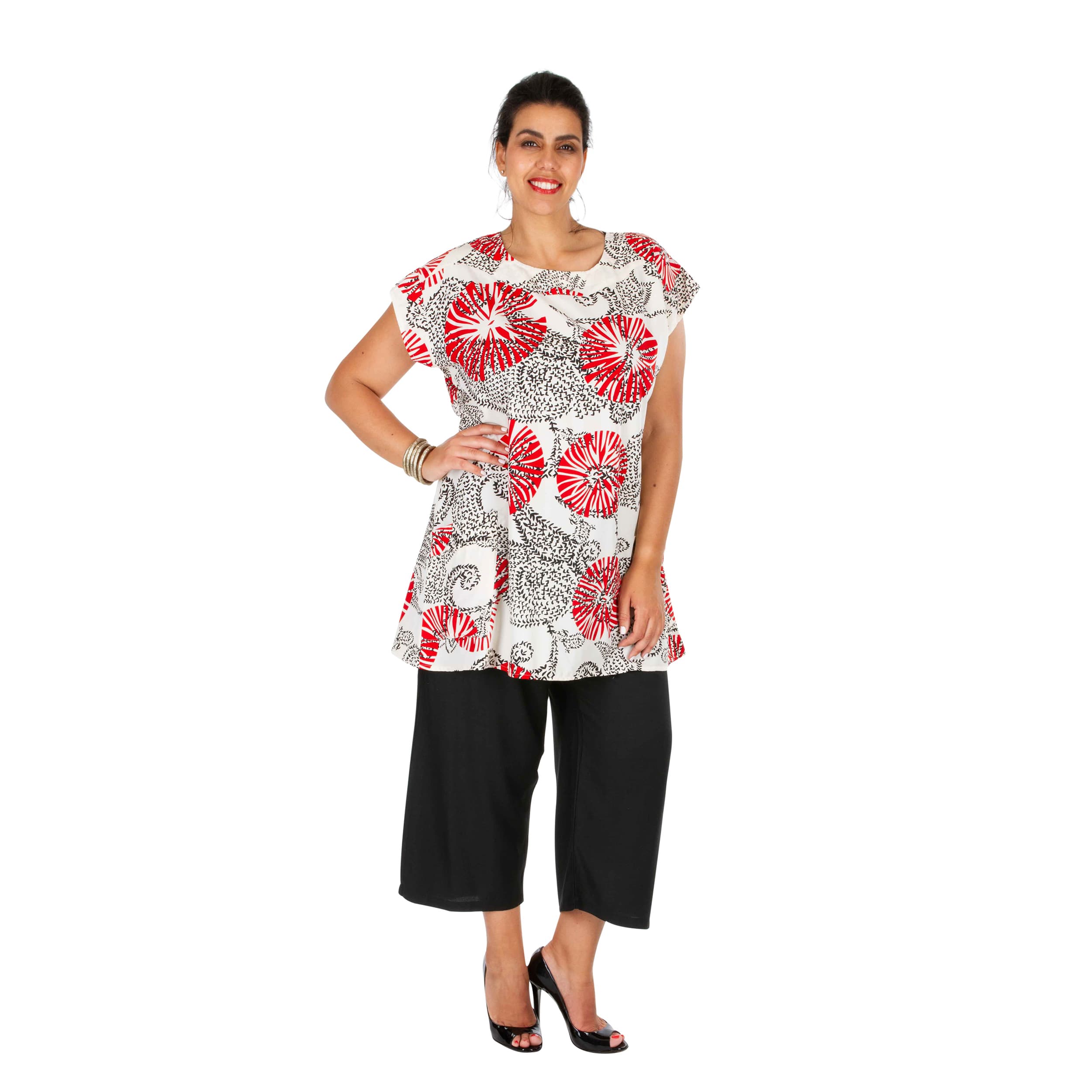 Tunique été Silvana - 100% polyester - Petit Prix ! - Akoustik Online