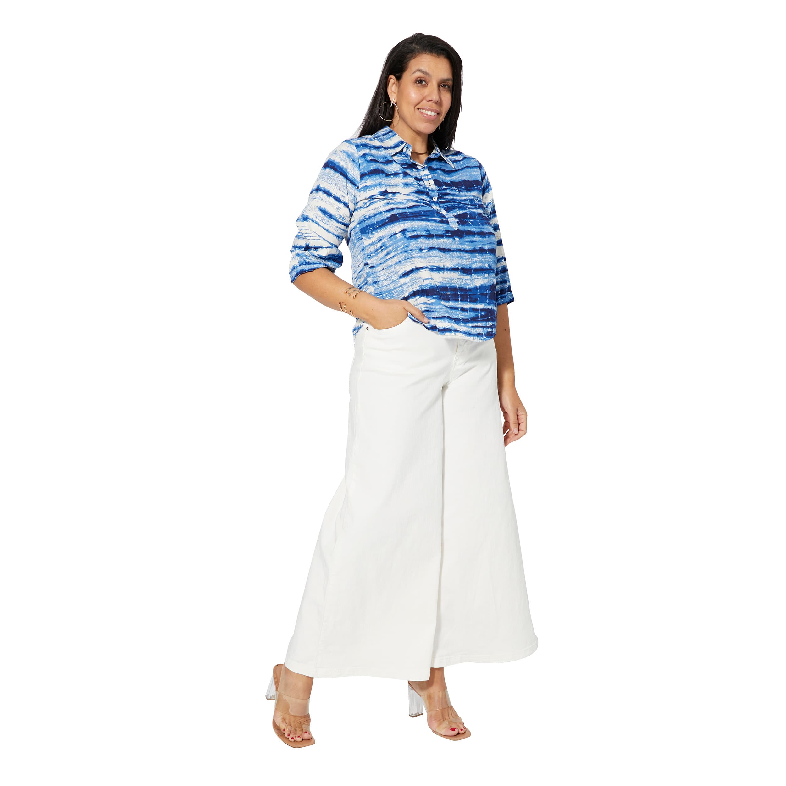 Tunique été manches 3/4 Giraldo - 100% polyester - Akoustik Online