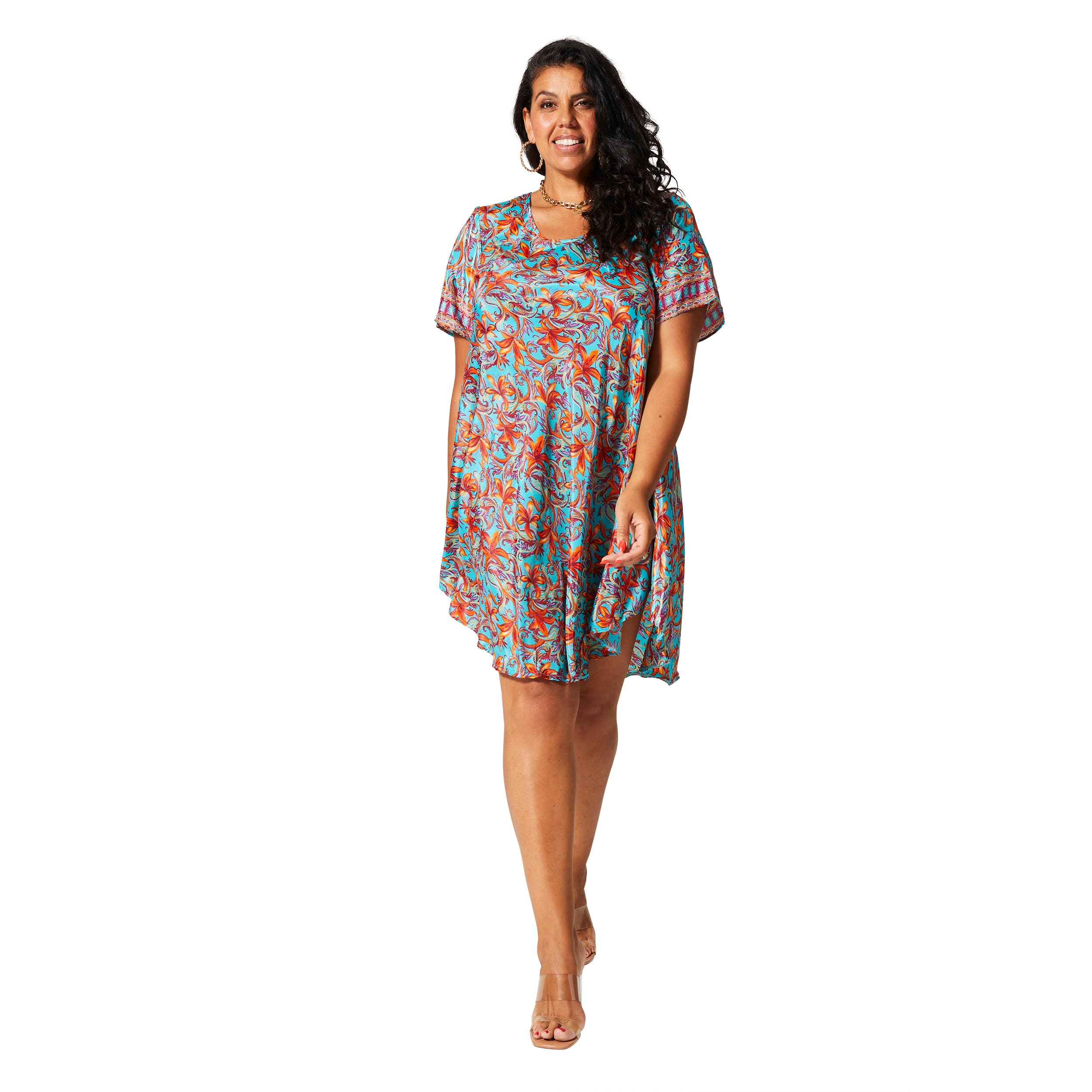 Robe été courte manches courtes Adélaïde - Akoustik Online