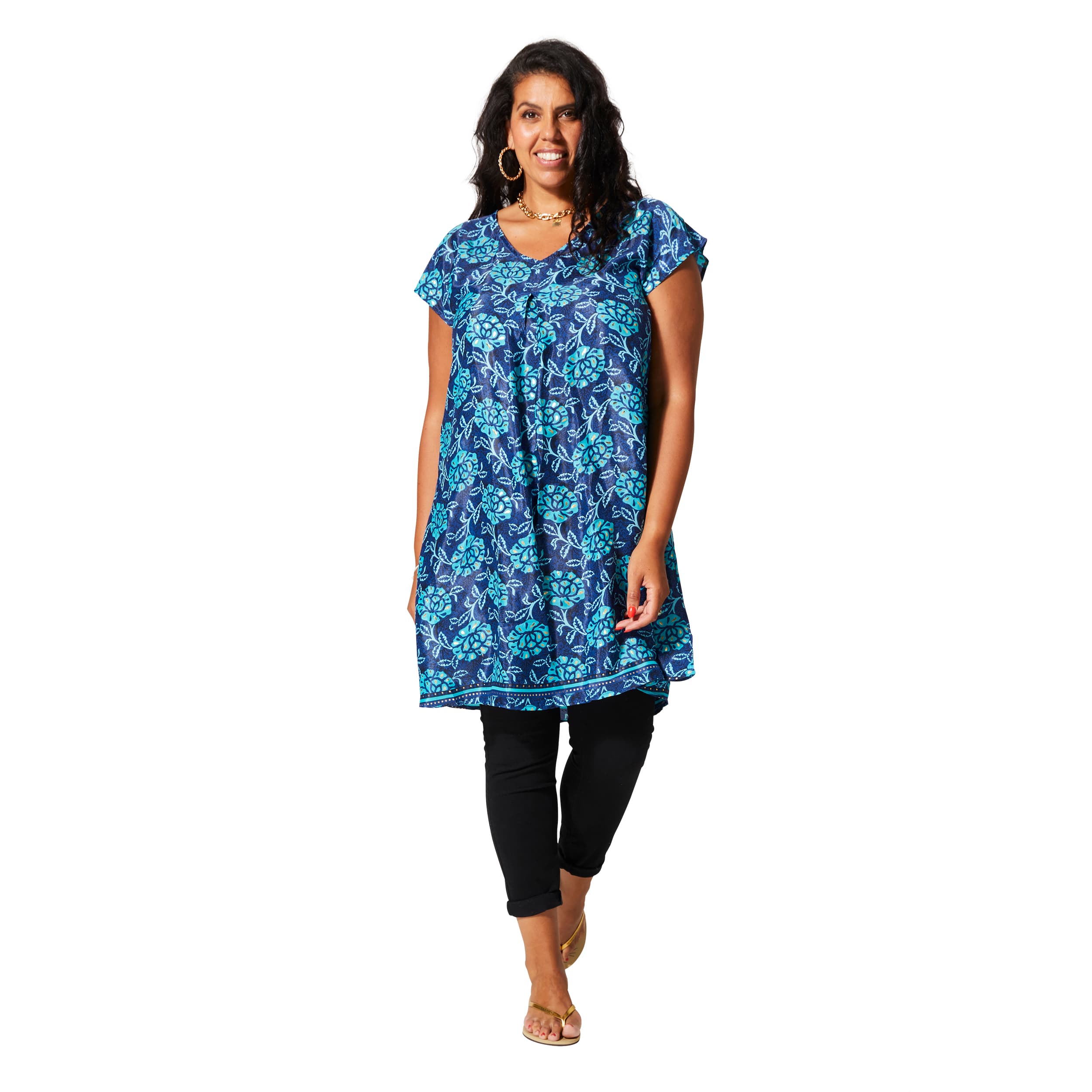 Tunique été manches courtes Máire - 100% polyester - Akoustik Online
