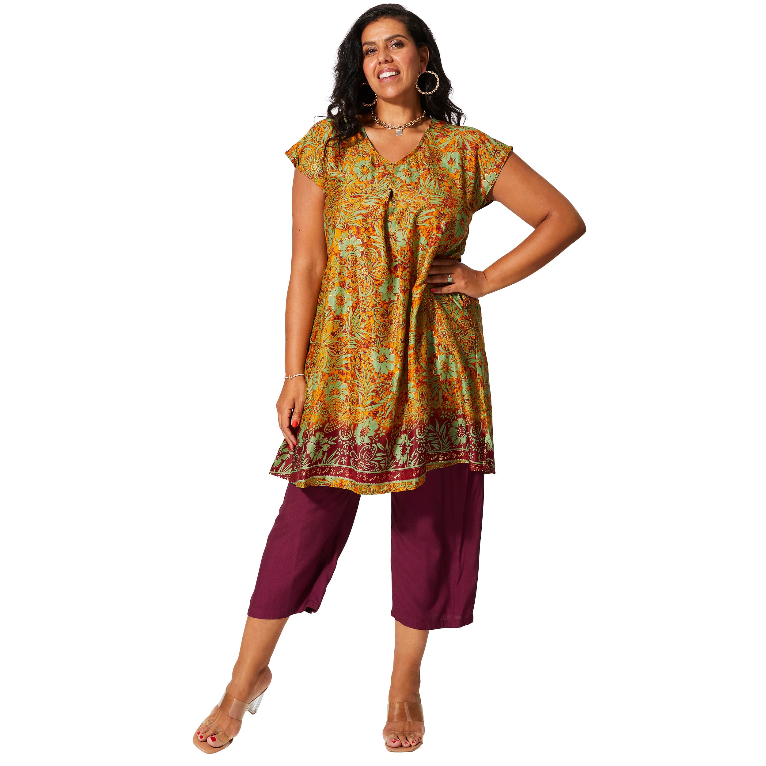 Tunique été manches courtes Aulus - 100% polyester - Akoustik Online