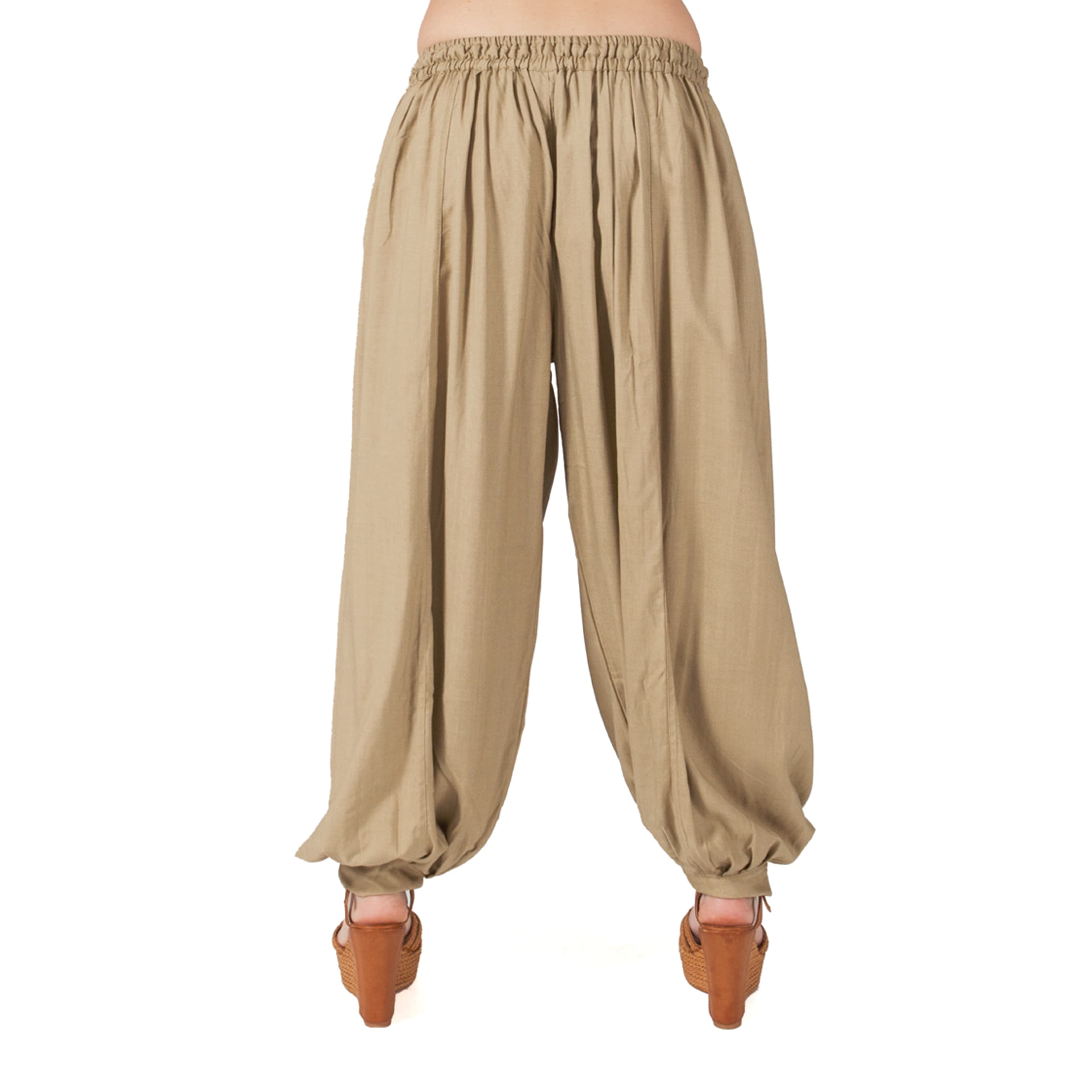 Pantalon été long Elise - 100% rayonne - sable - Akoustik Online