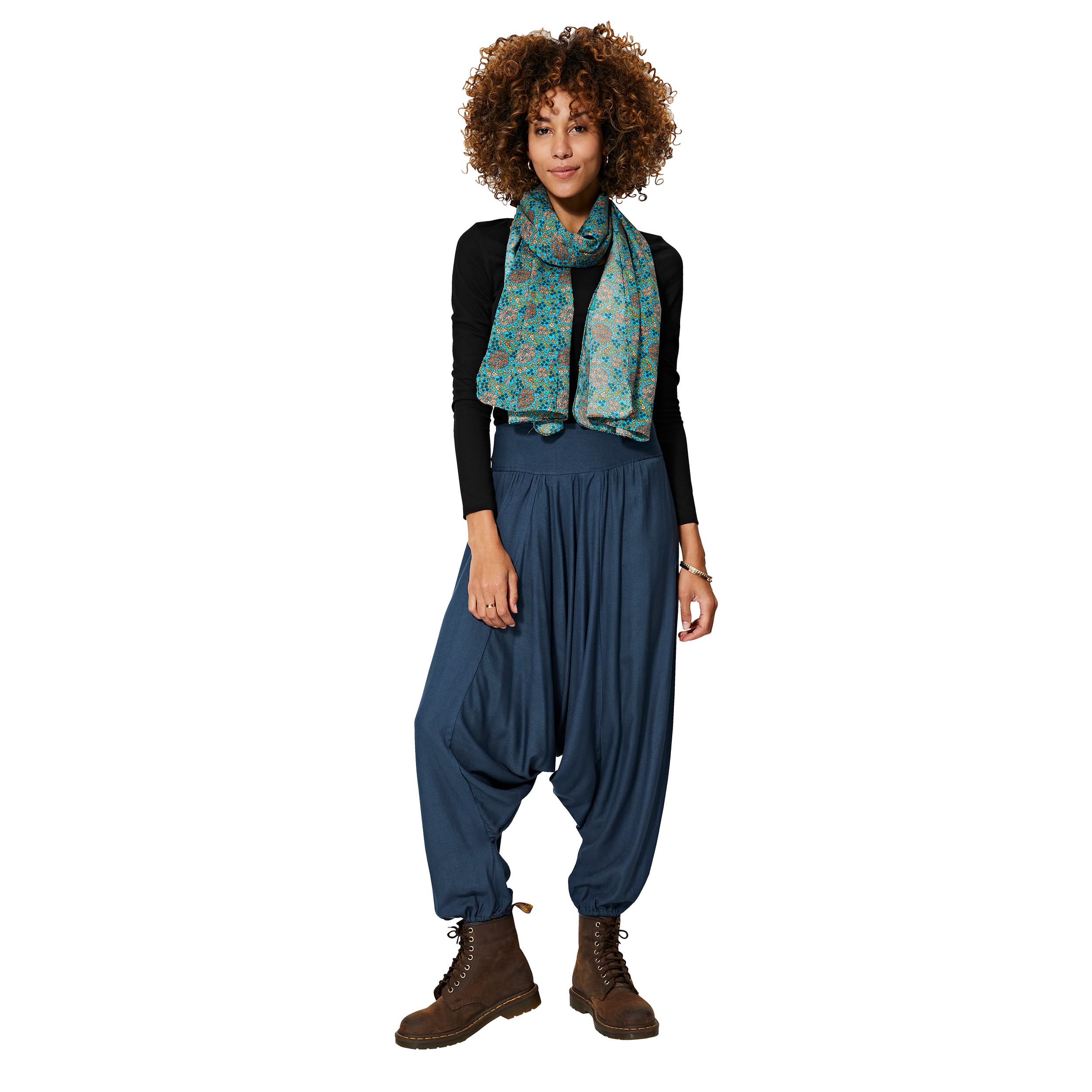 Sarouel été long Elaina - 100% rayonne - gris - Akoustik Online