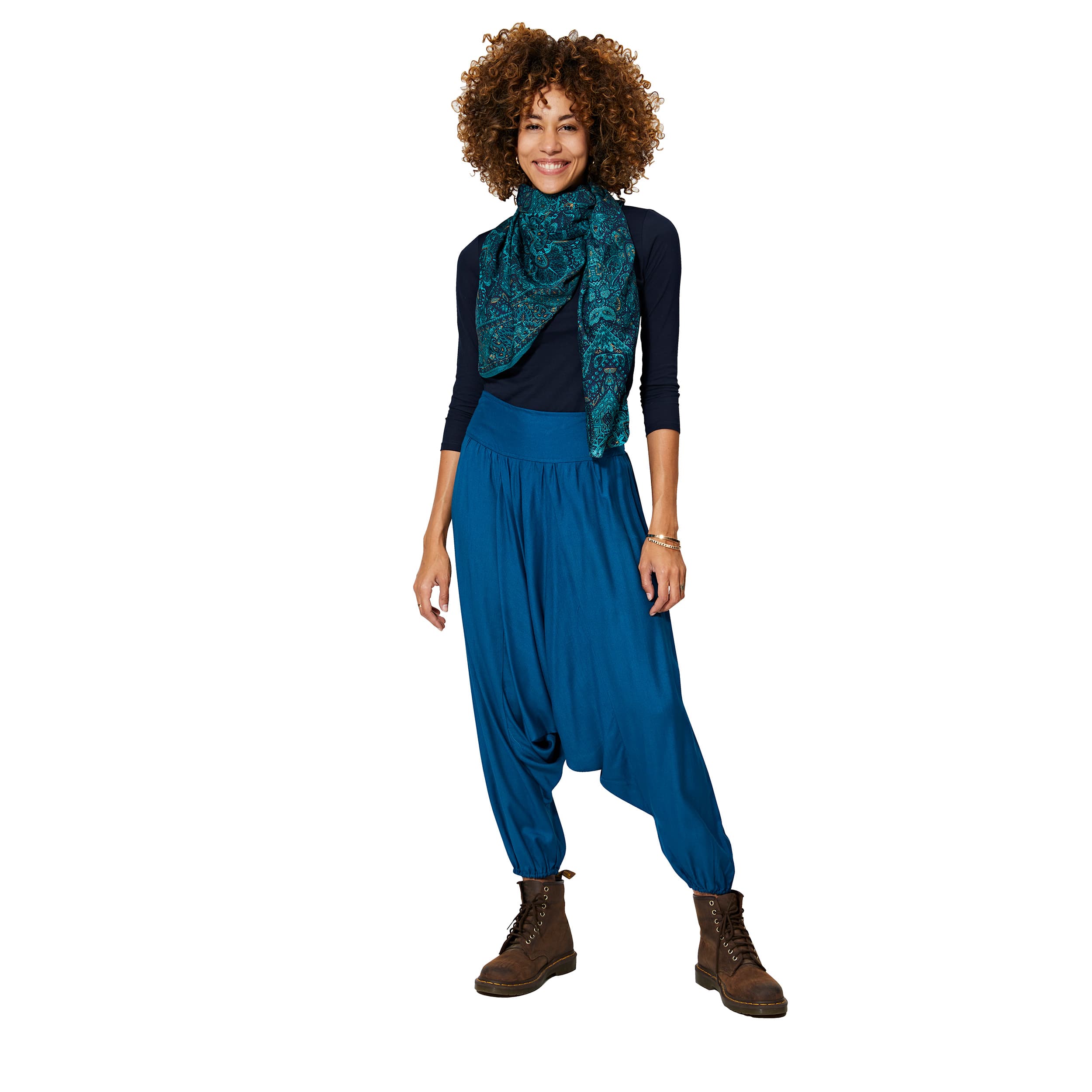 Sarouel été long Haven - 100% rayonne - petrole - Akoustik Online