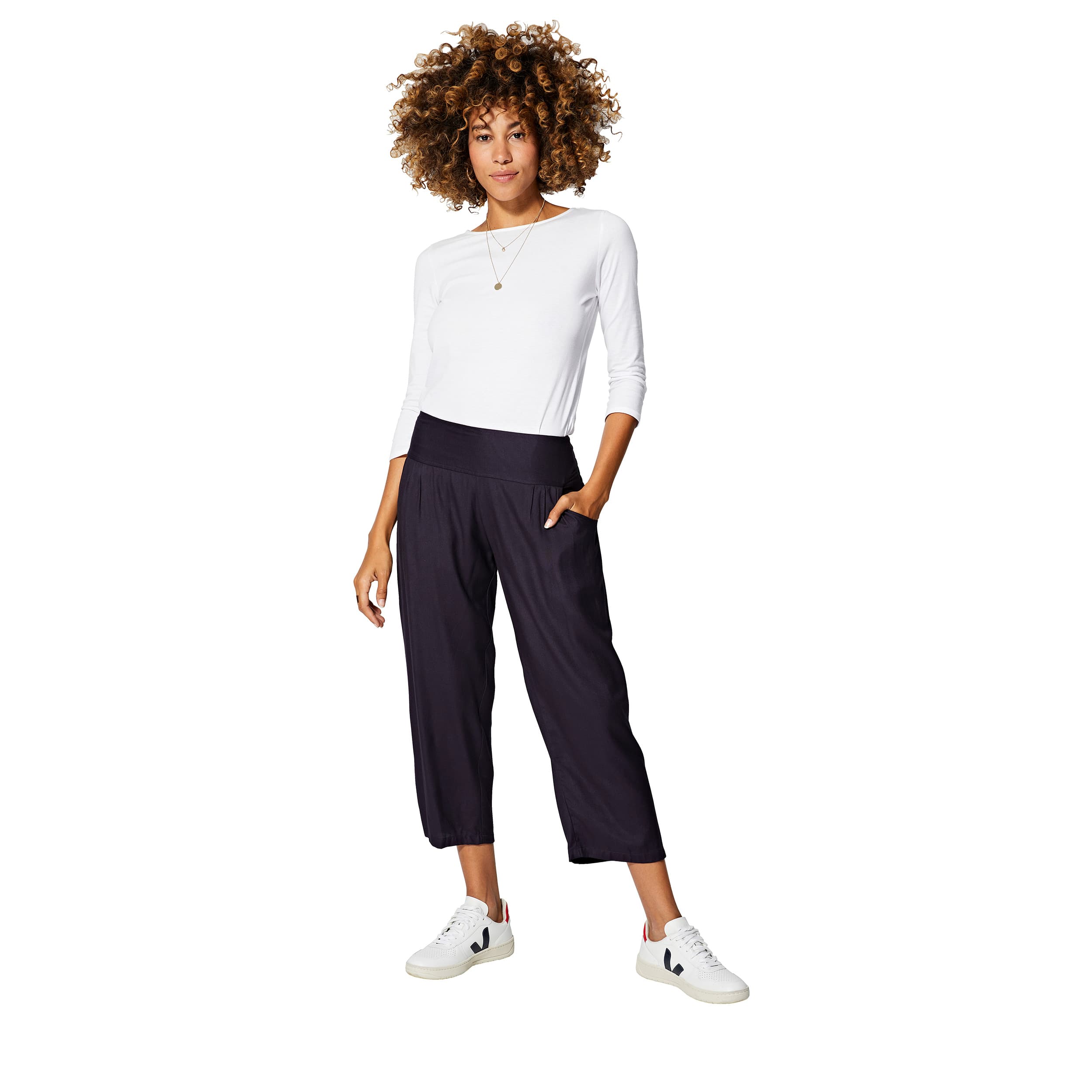Pantalon été mi-long Astrid - 100% rayonne - Akoustik Online