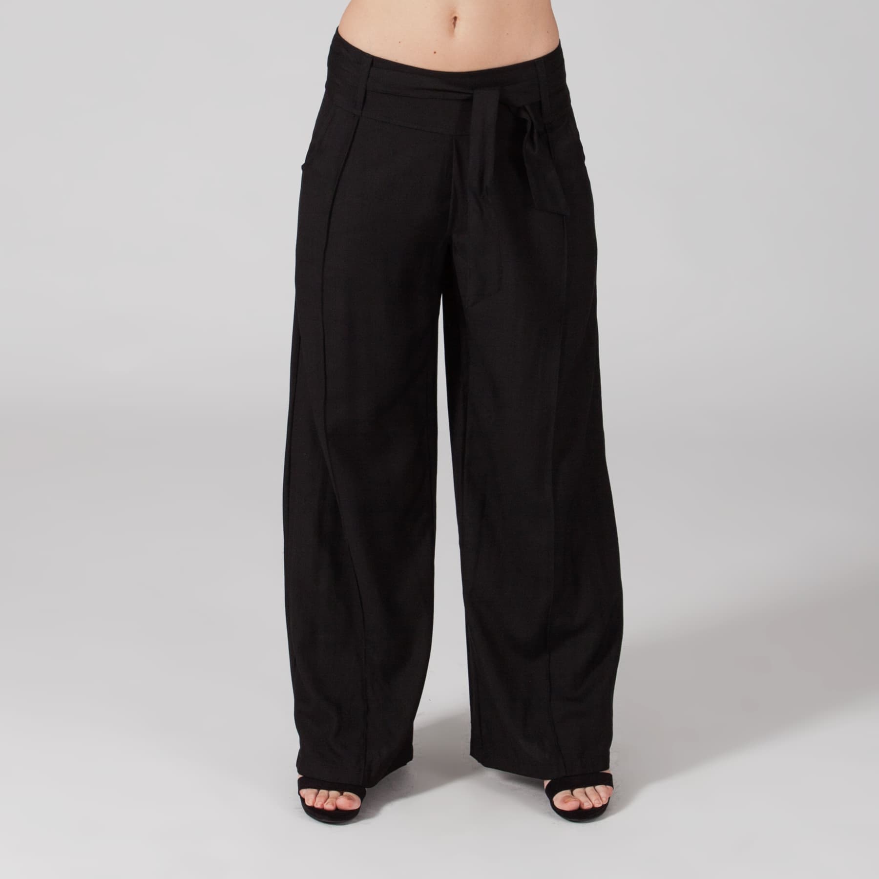 Pantalon été long Crocifissa - 100% rayonne - noir - Akoustik Online