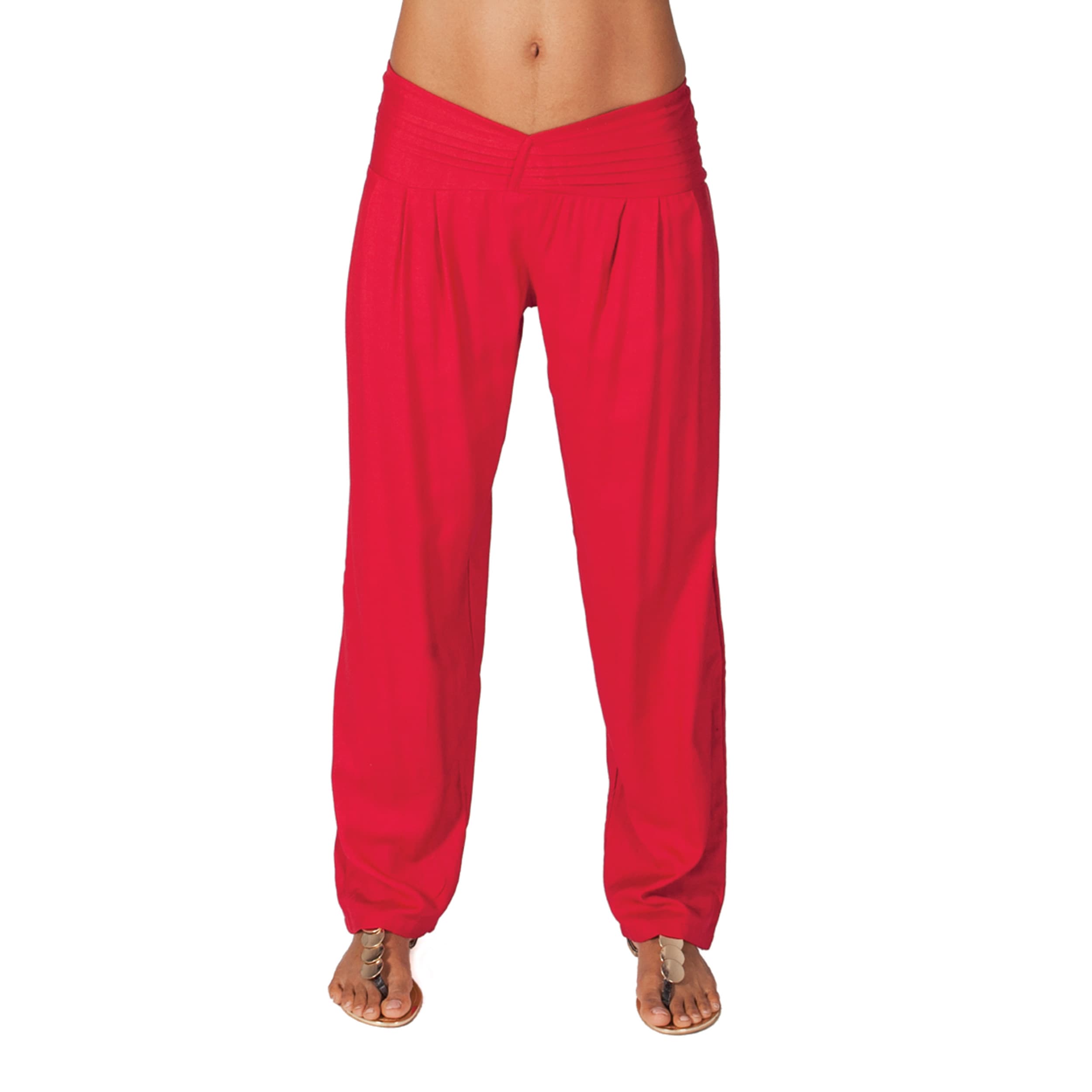 Pantalon été long Carlie - 100% rayonne - rose - Akoustik Online