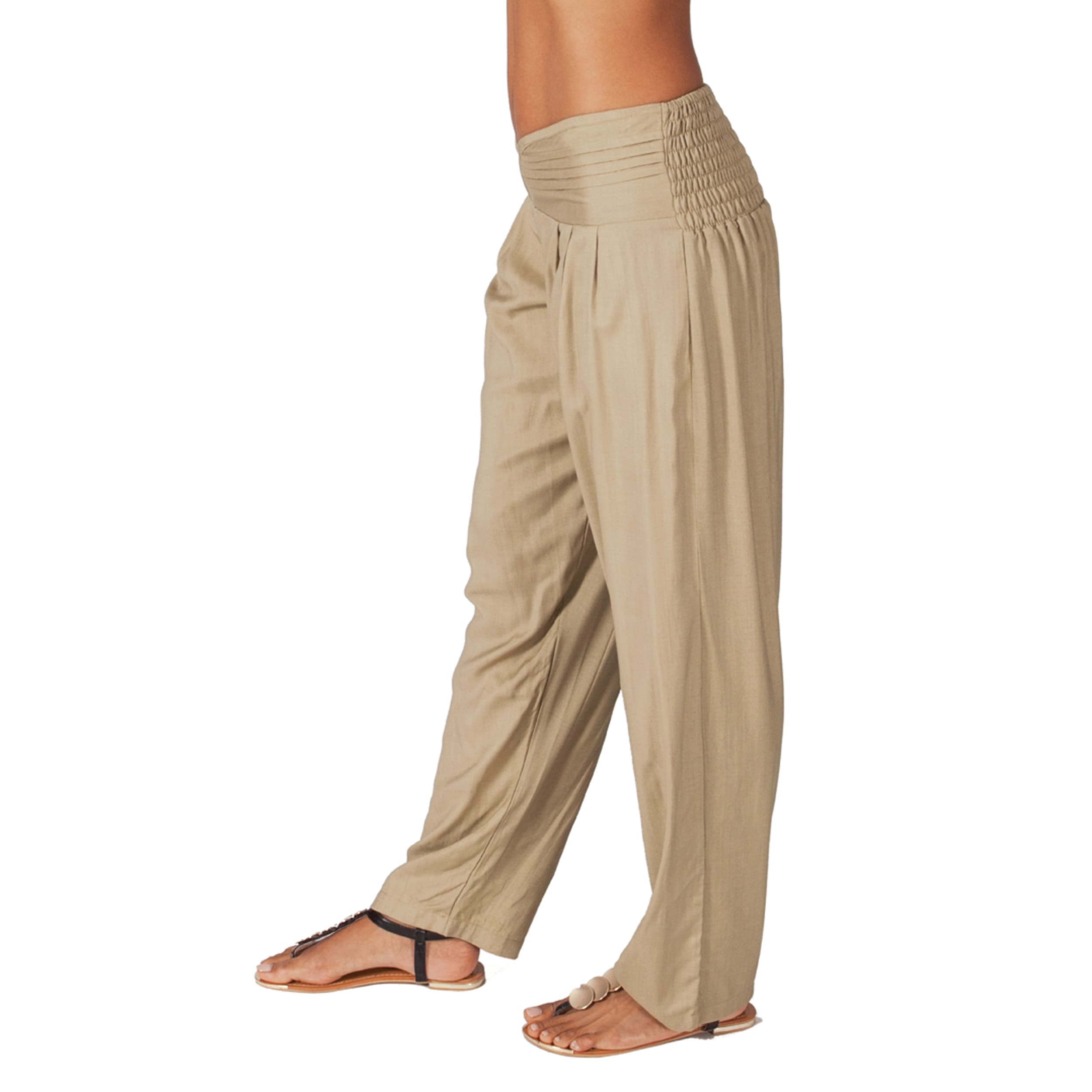 Pantalon été long Heydar - 100% rayonne - sable - Akoustik Online