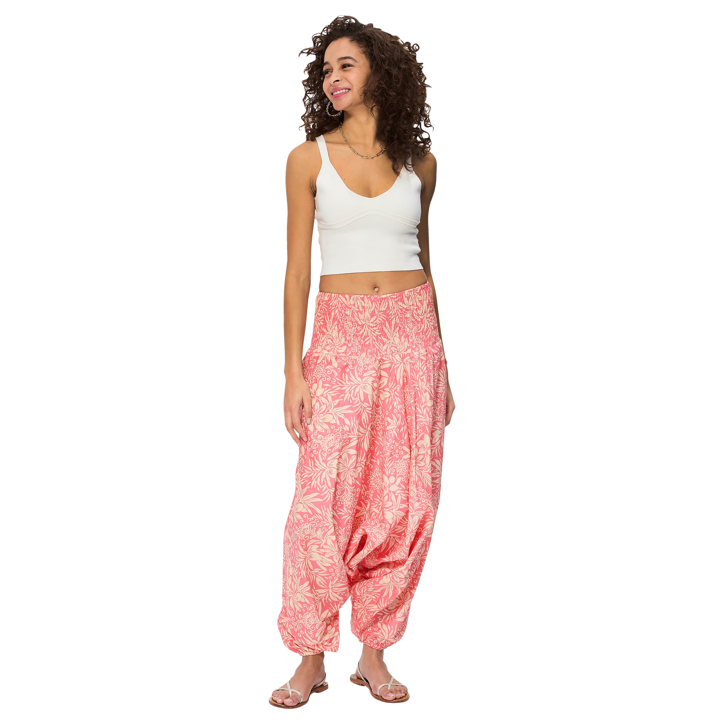 Sarouel été Pompey - 100% coton - vert, bleu, rose - Akoustik Online