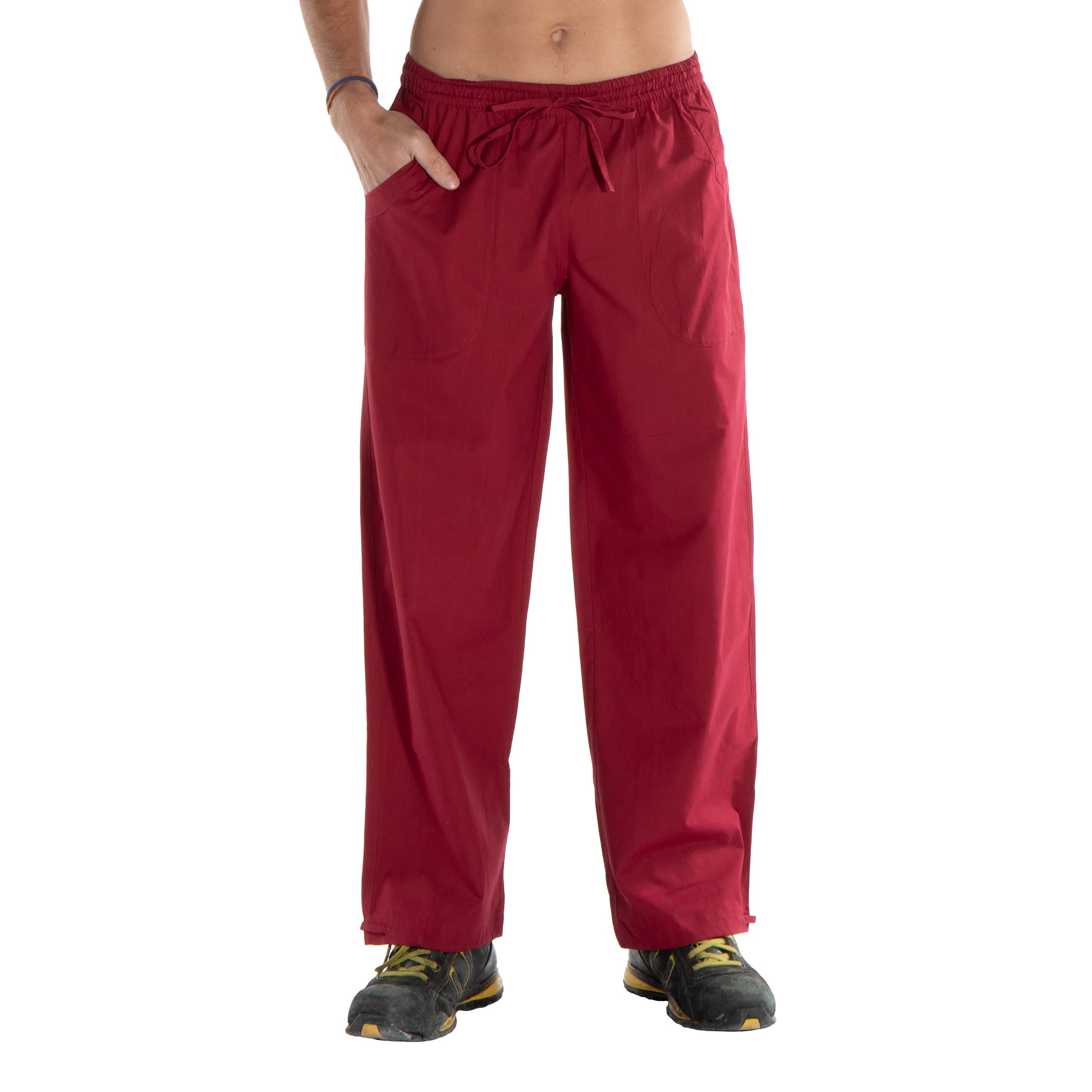 Pantalon été Vladislava - 100% coton - rouge - Akoustik Online