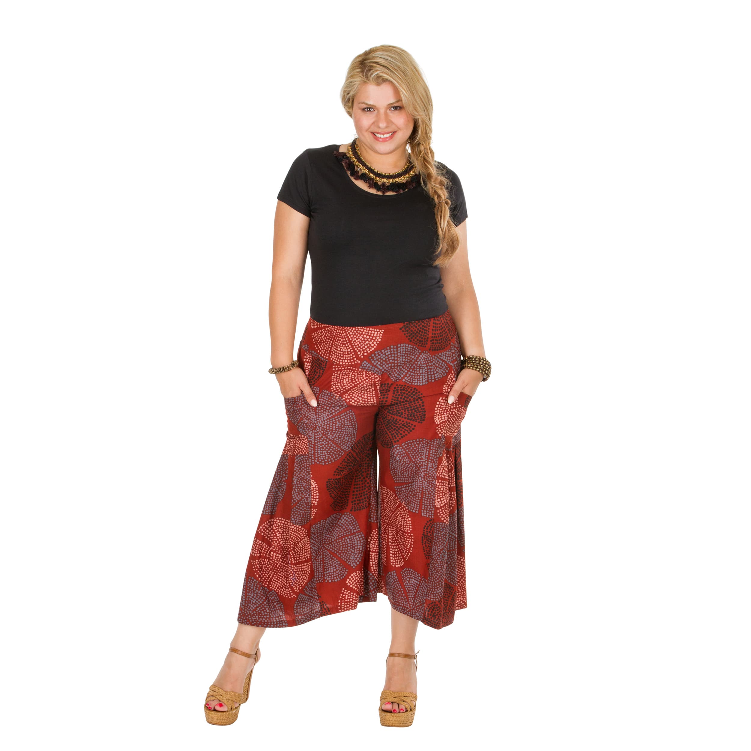 Pantalon été Nerys - 100% coton - marron, gris, noir - Akoustik Online