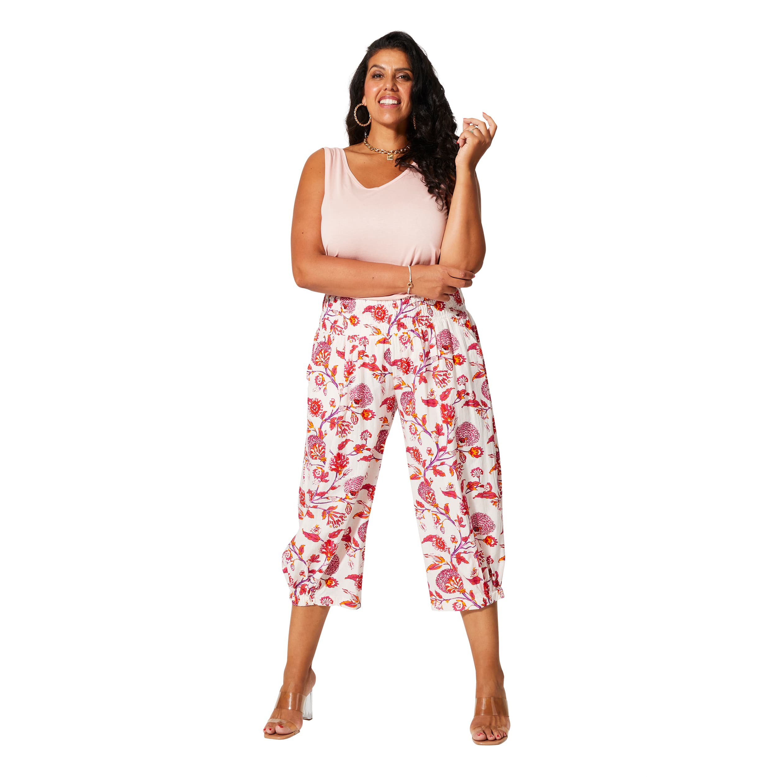 Pantalon été mi-long Serafina - 100% coton - Akoustik Online