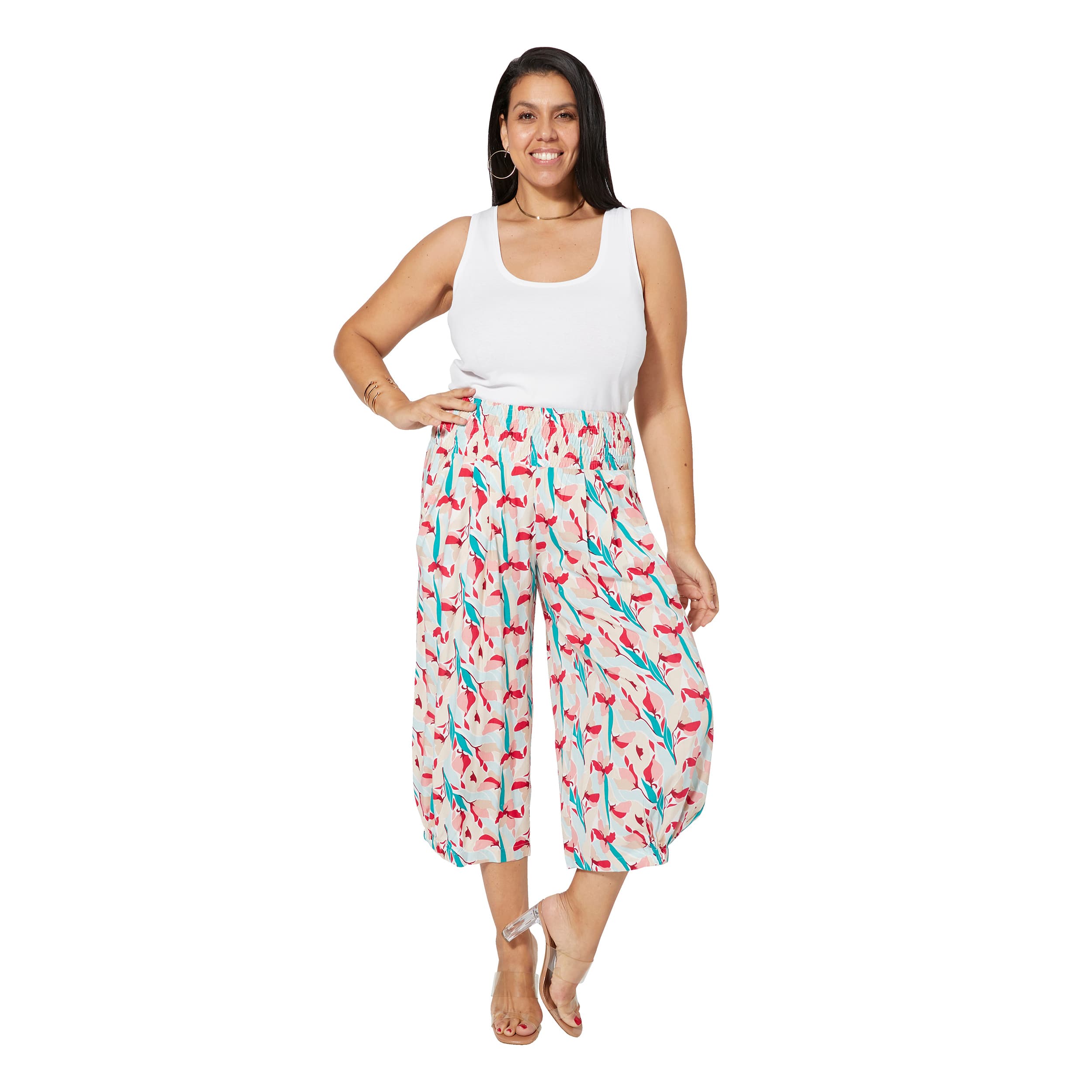 Pantalon été mi-long Mercotte - 100% viscose - Akoustik Online
