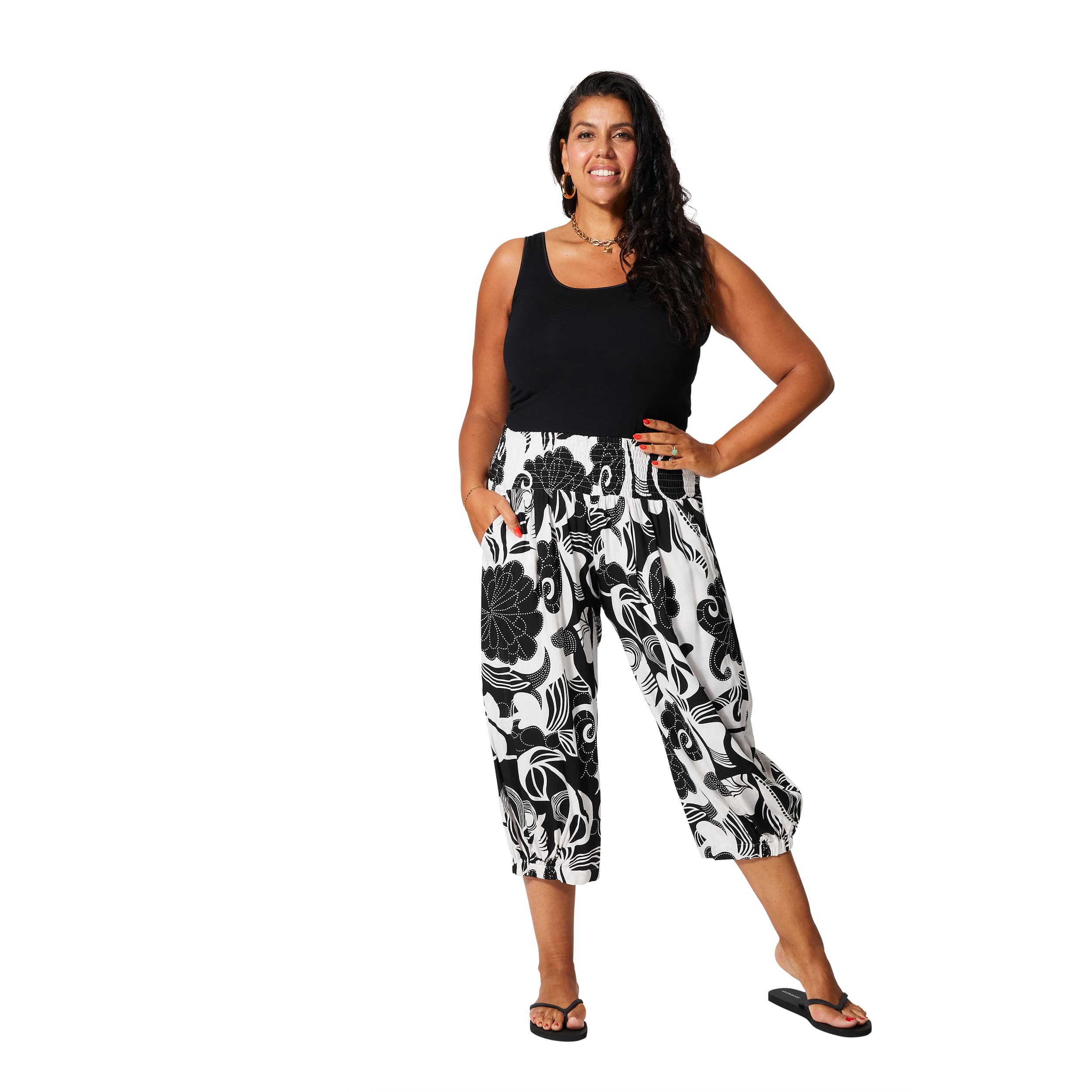 Pantalon été mi-long Kolby - 100% viscose - Akoustik Online