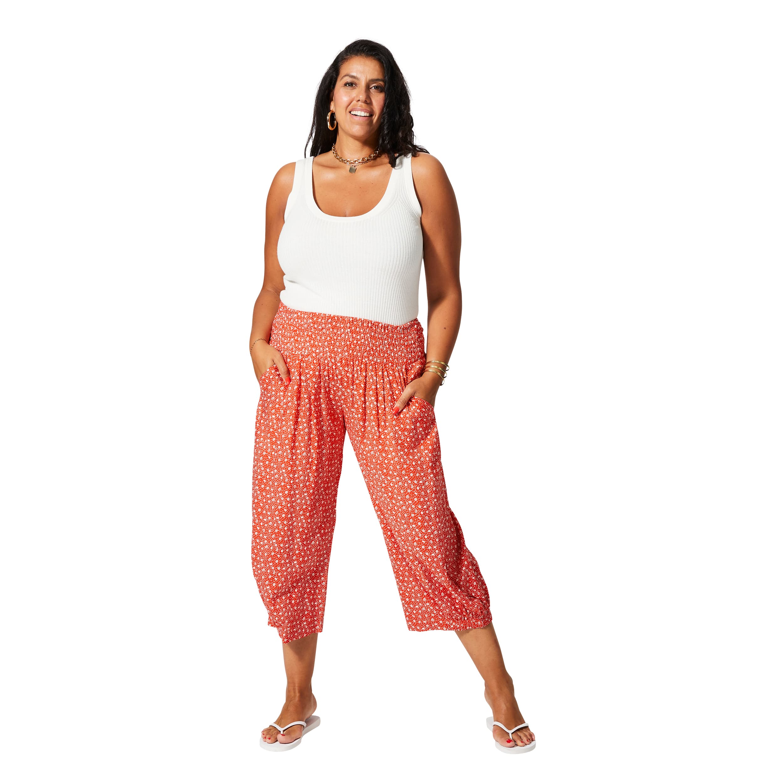 Pantalon été mi-long Maldwyn - 100% viscose - Akoustik Online