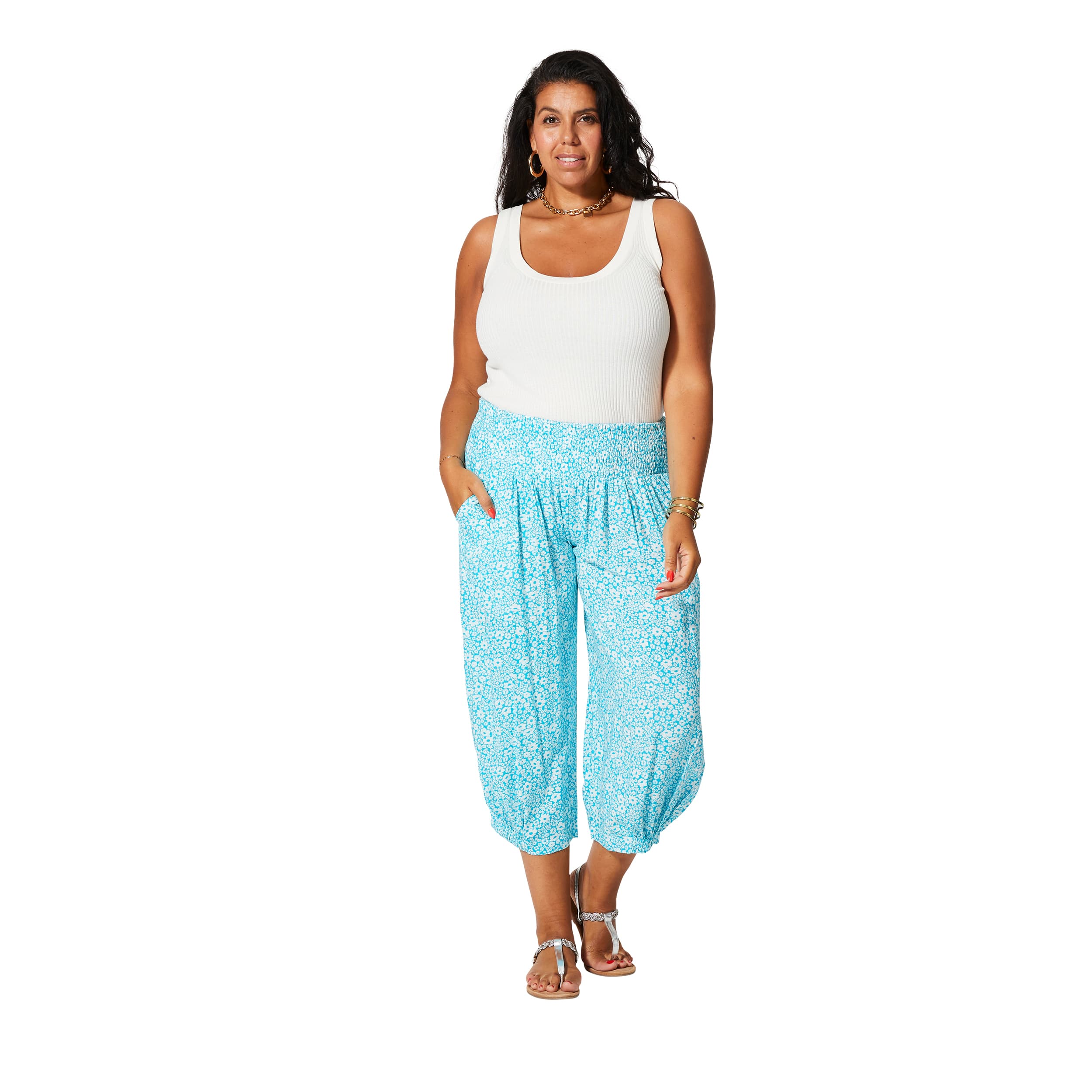 Pantalon été mi-long Móric - 100% viscose - Akoustik Online