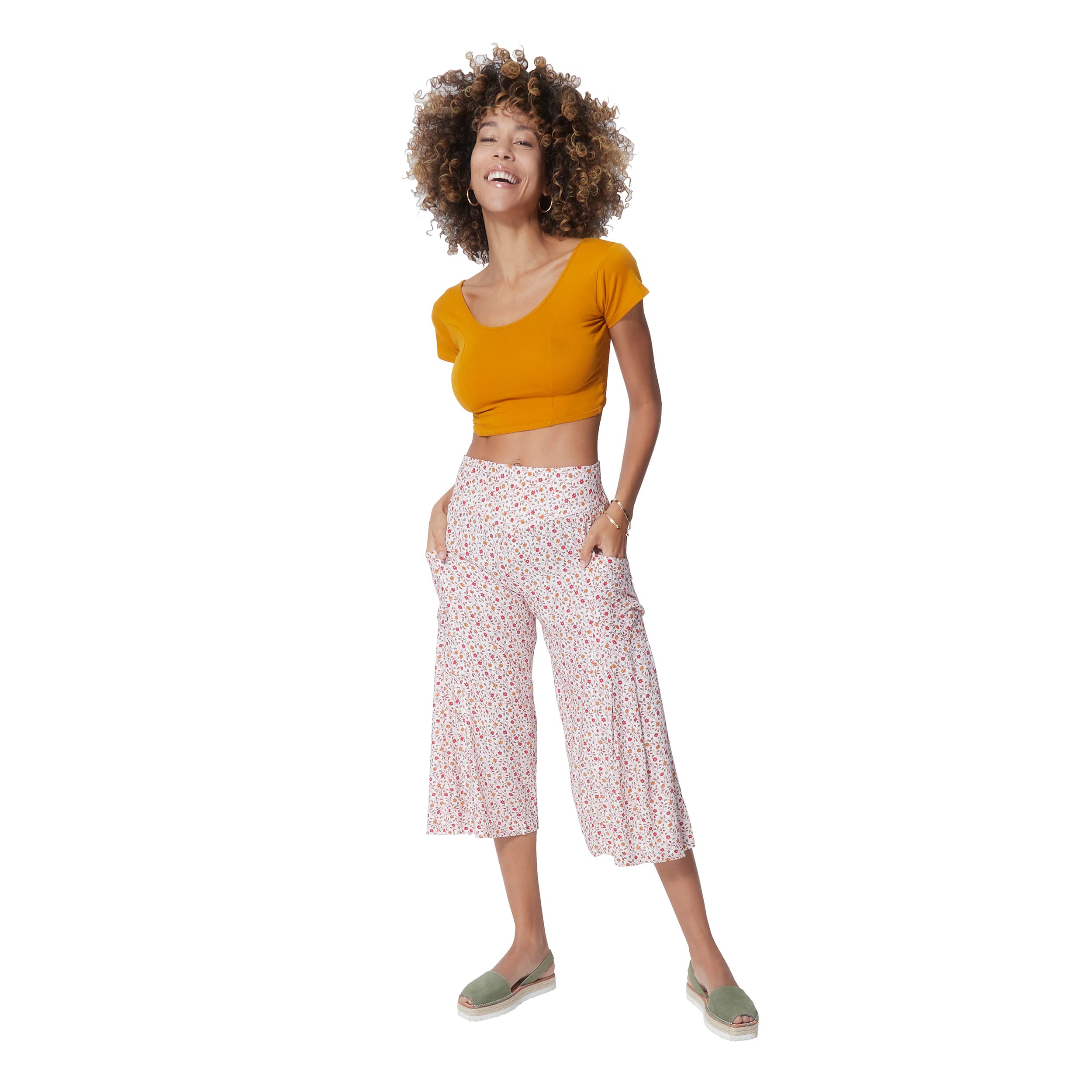 Pantalon été mi-long Glanville - 100% viscose - Akoustik Online