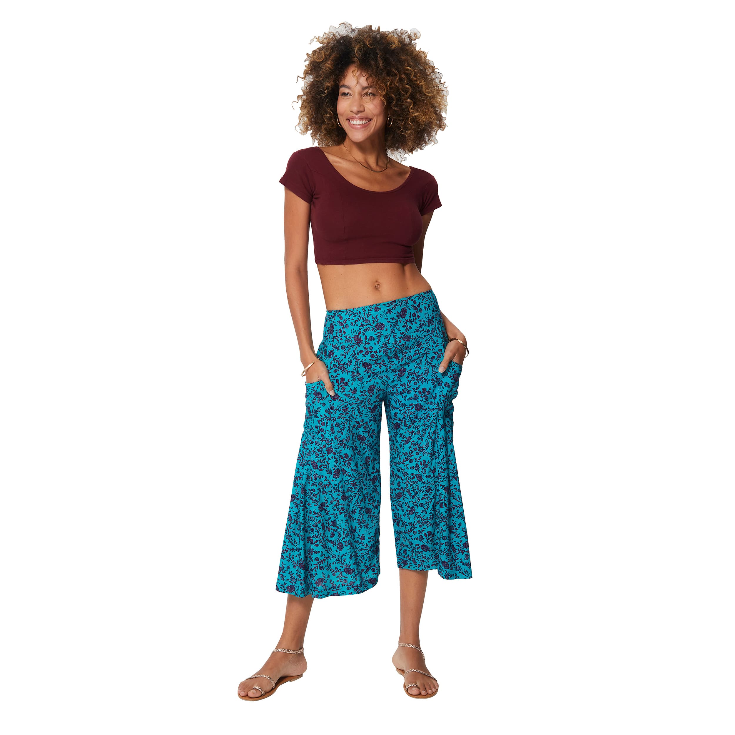 Pantalon été mi-long Jaycee - 100% viscose - Akoustik Online