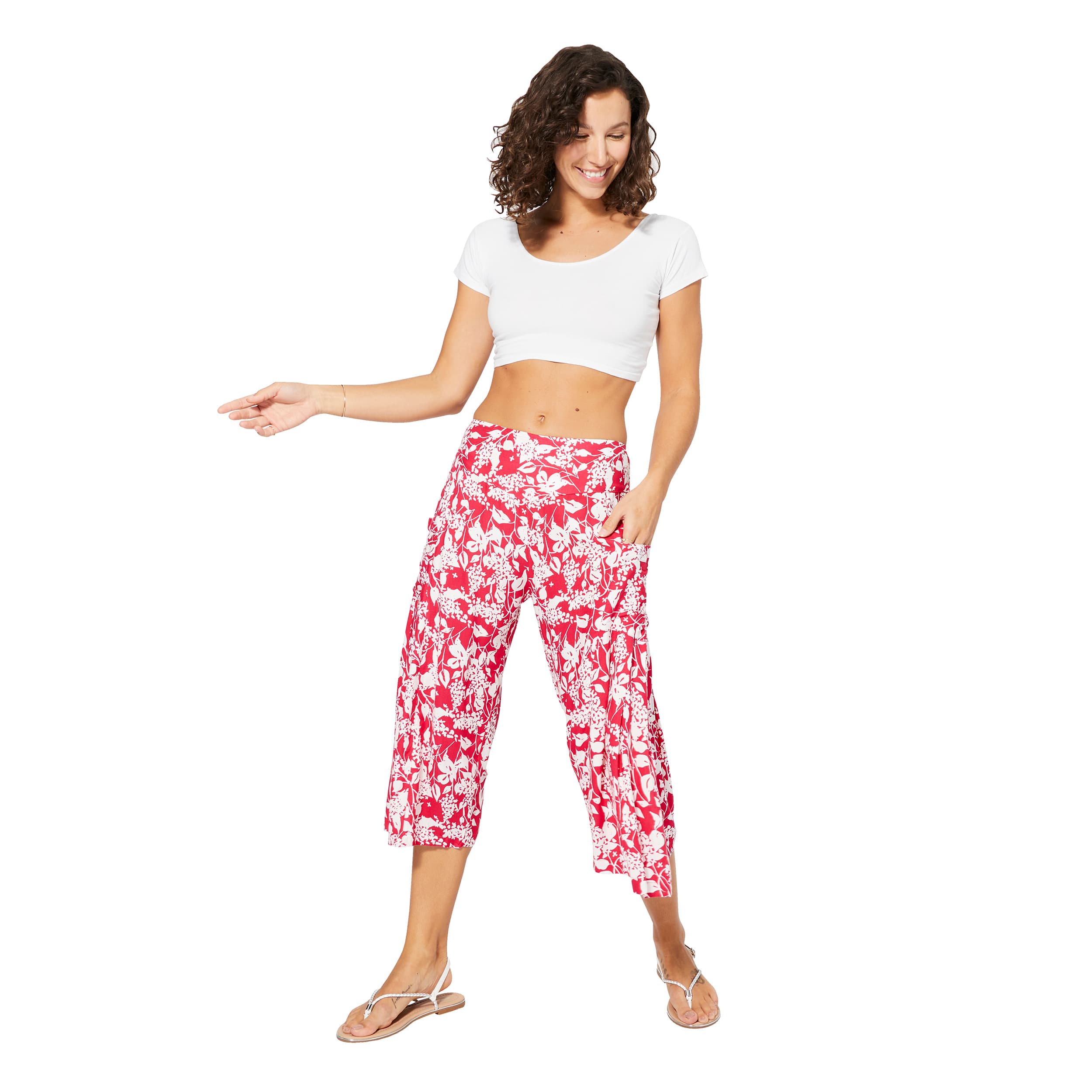 Pantalon été mi-long Brigida - 100% viscose - Akoustik Online