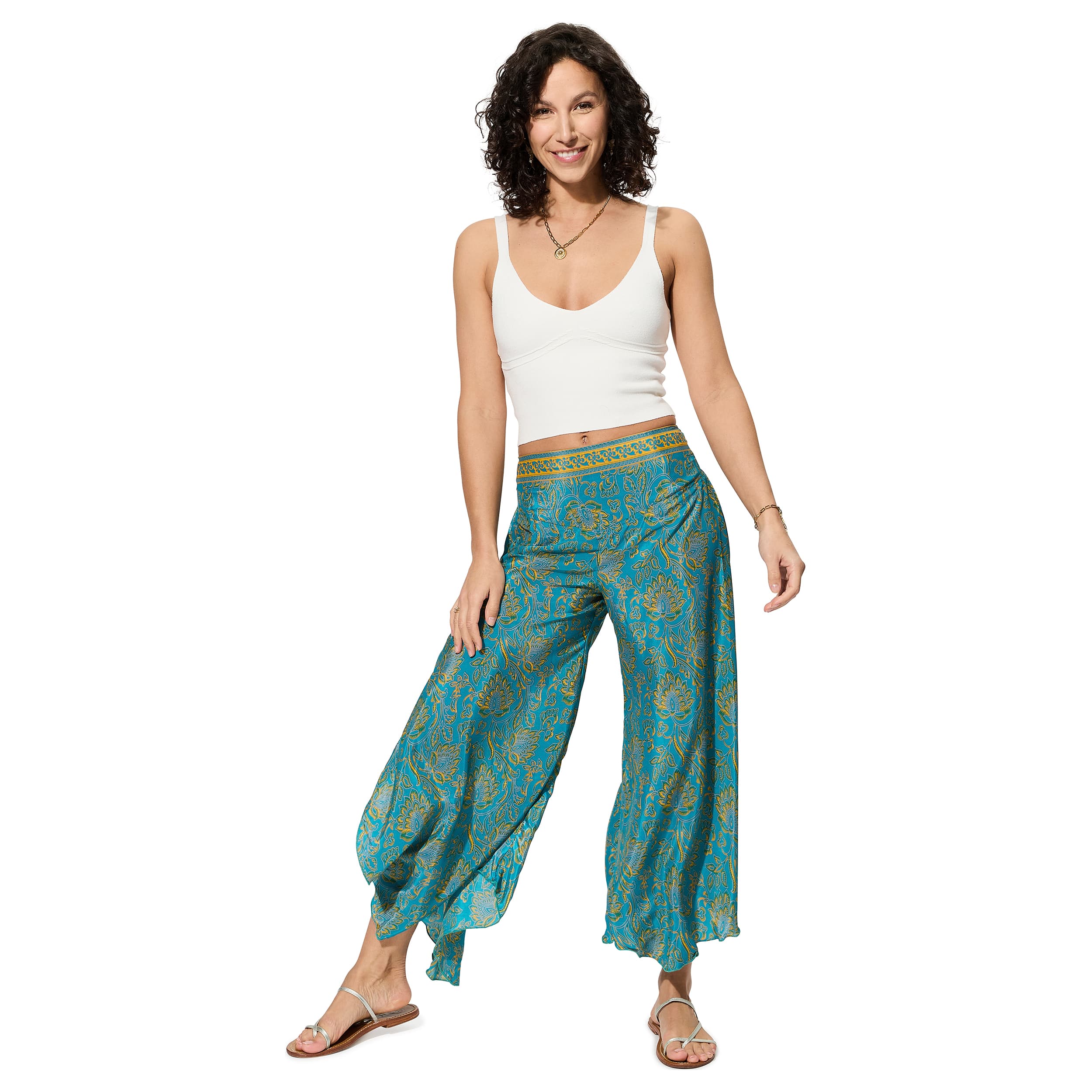 Pantalon été asymétrique Jiro - 100% polyester - Akoustik Online