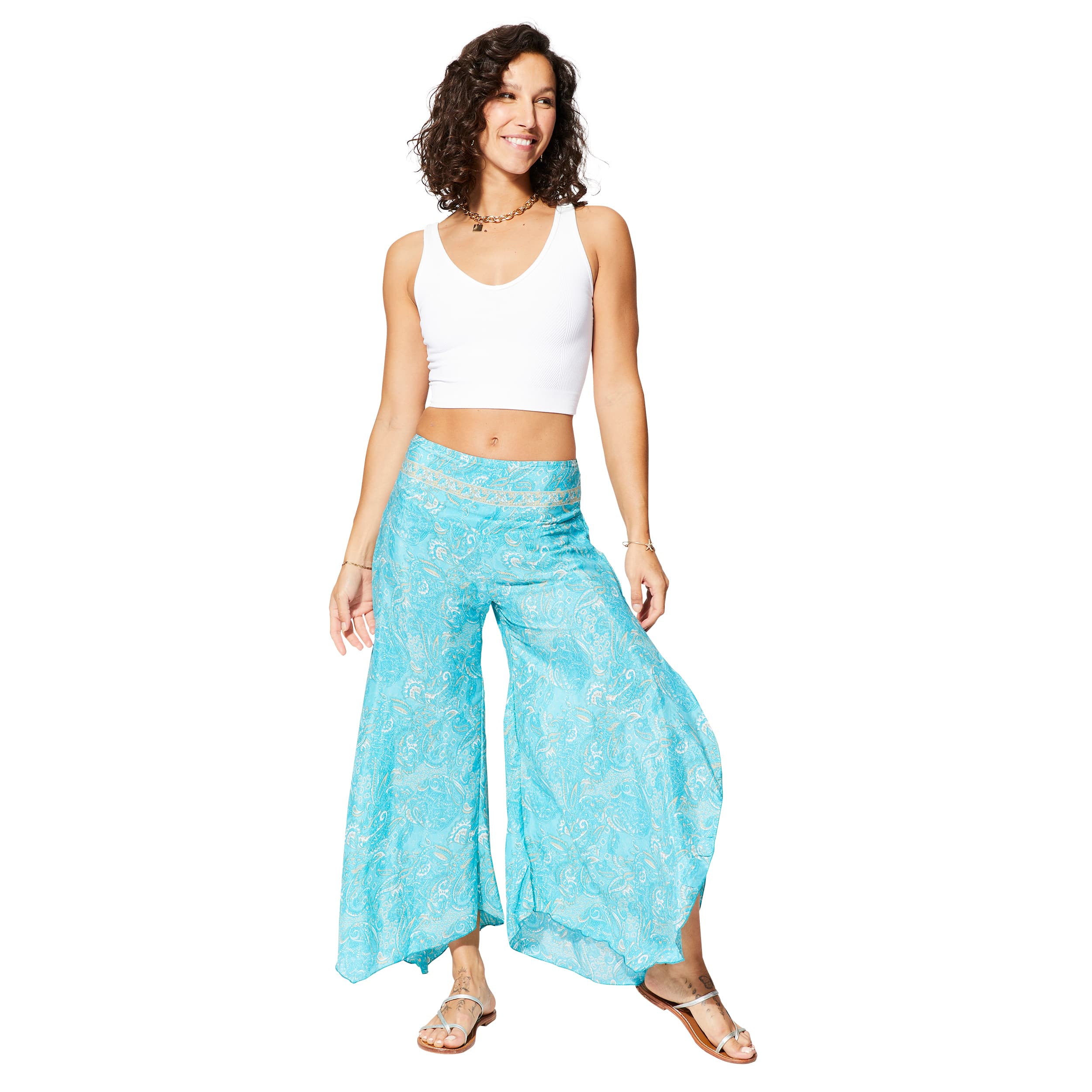 Pantalon été asymétrique Linnie - 100% polyester - Akoustik Online