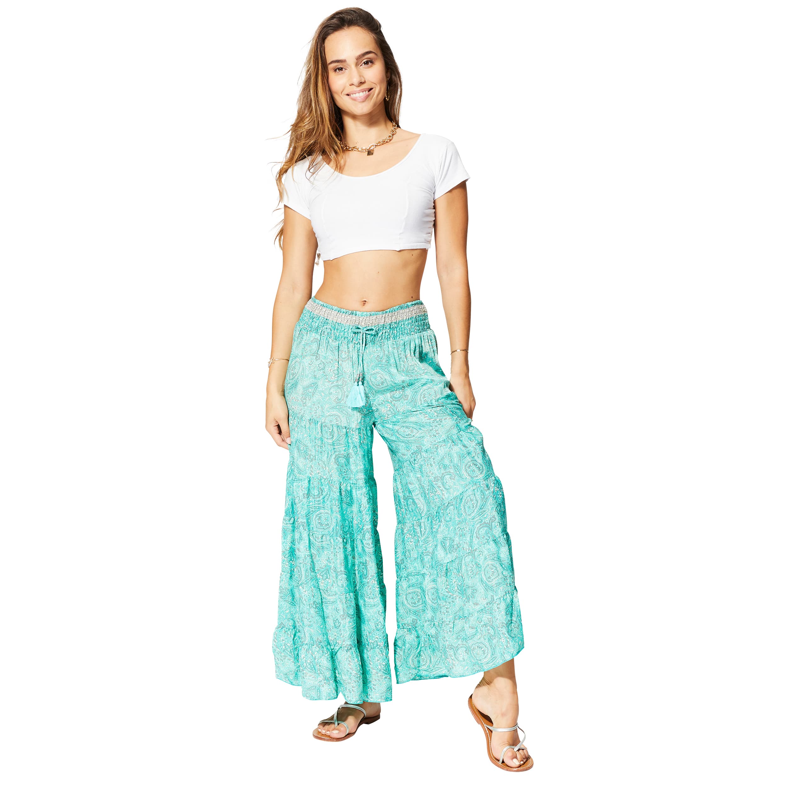 Pantalon été long Ailín - 100% polyester - Akoustik Online