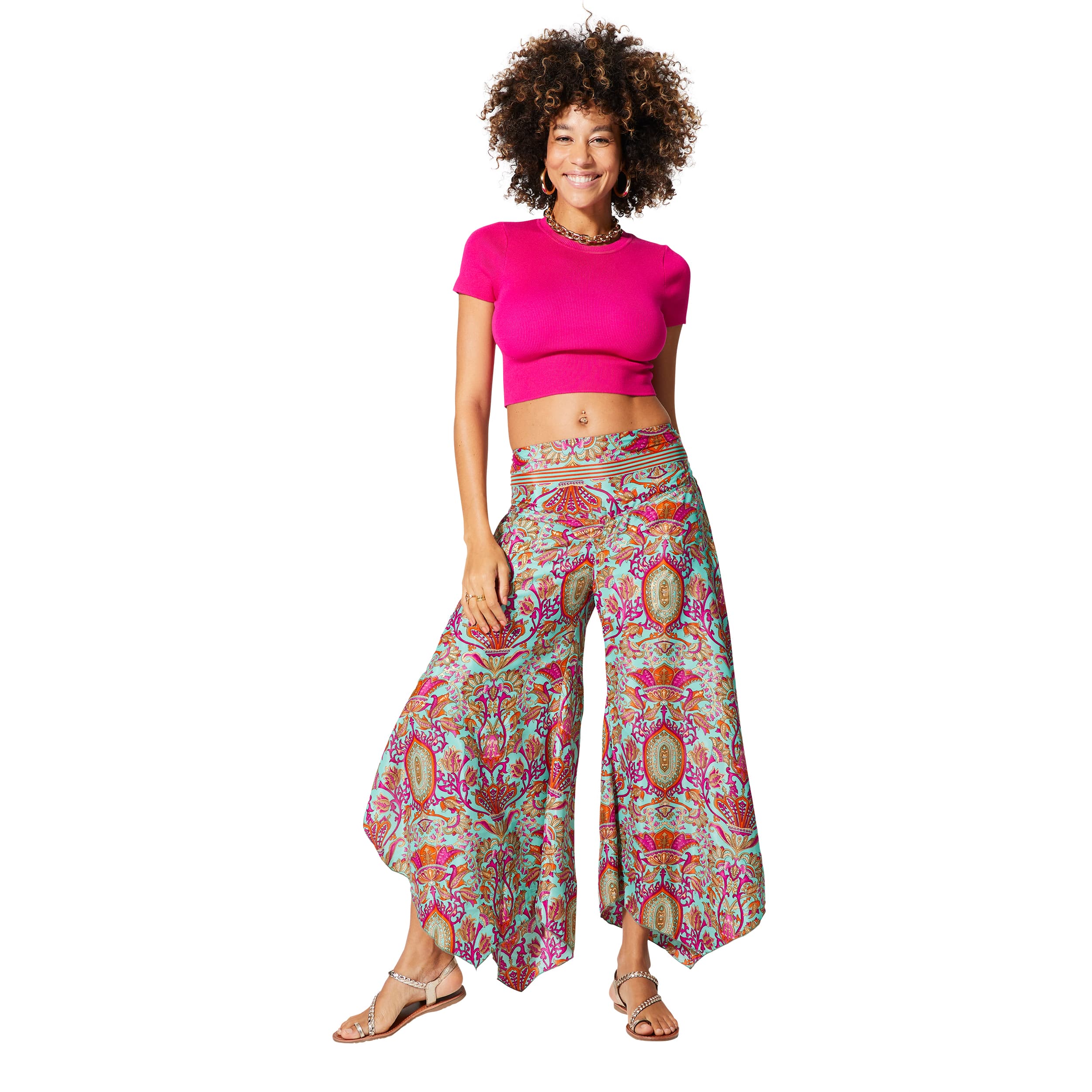 Pantalon été asymétrique Davin - 100% polyester - Akoustik Online