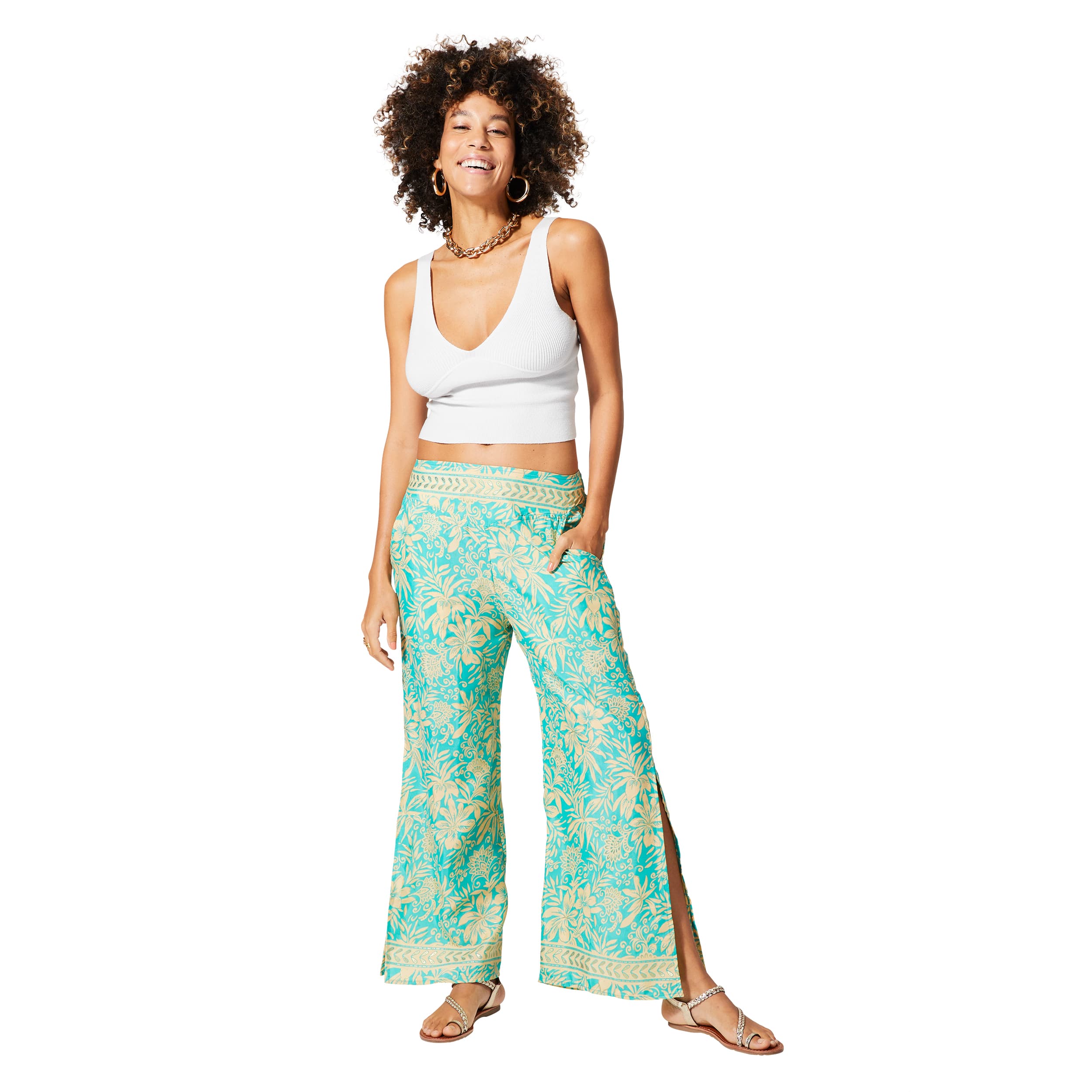 Pantalon été long Katey - 100% polyester - Akoustik Online