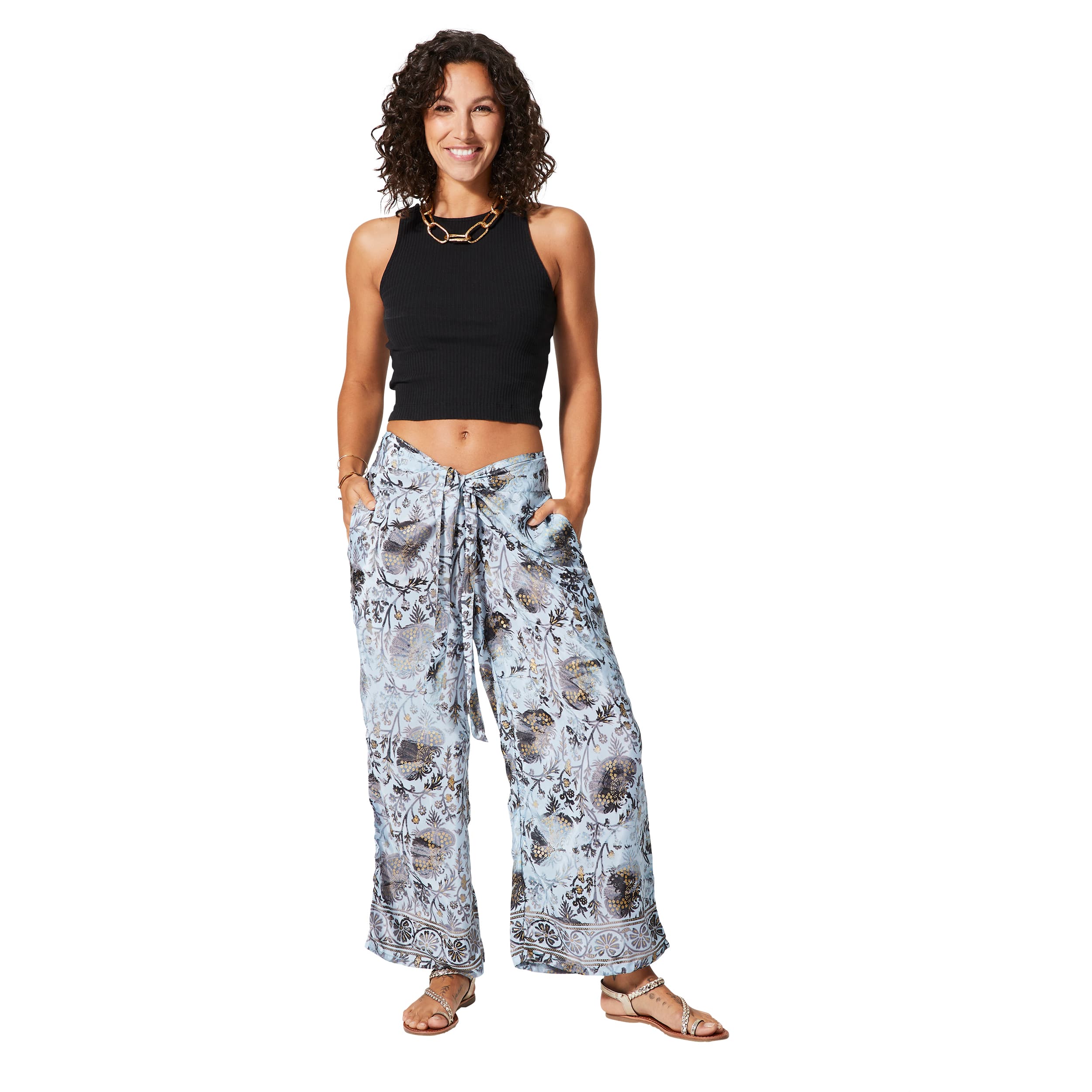 Pantalon été long Rebekah - 100% polyester - Akoustik Online
