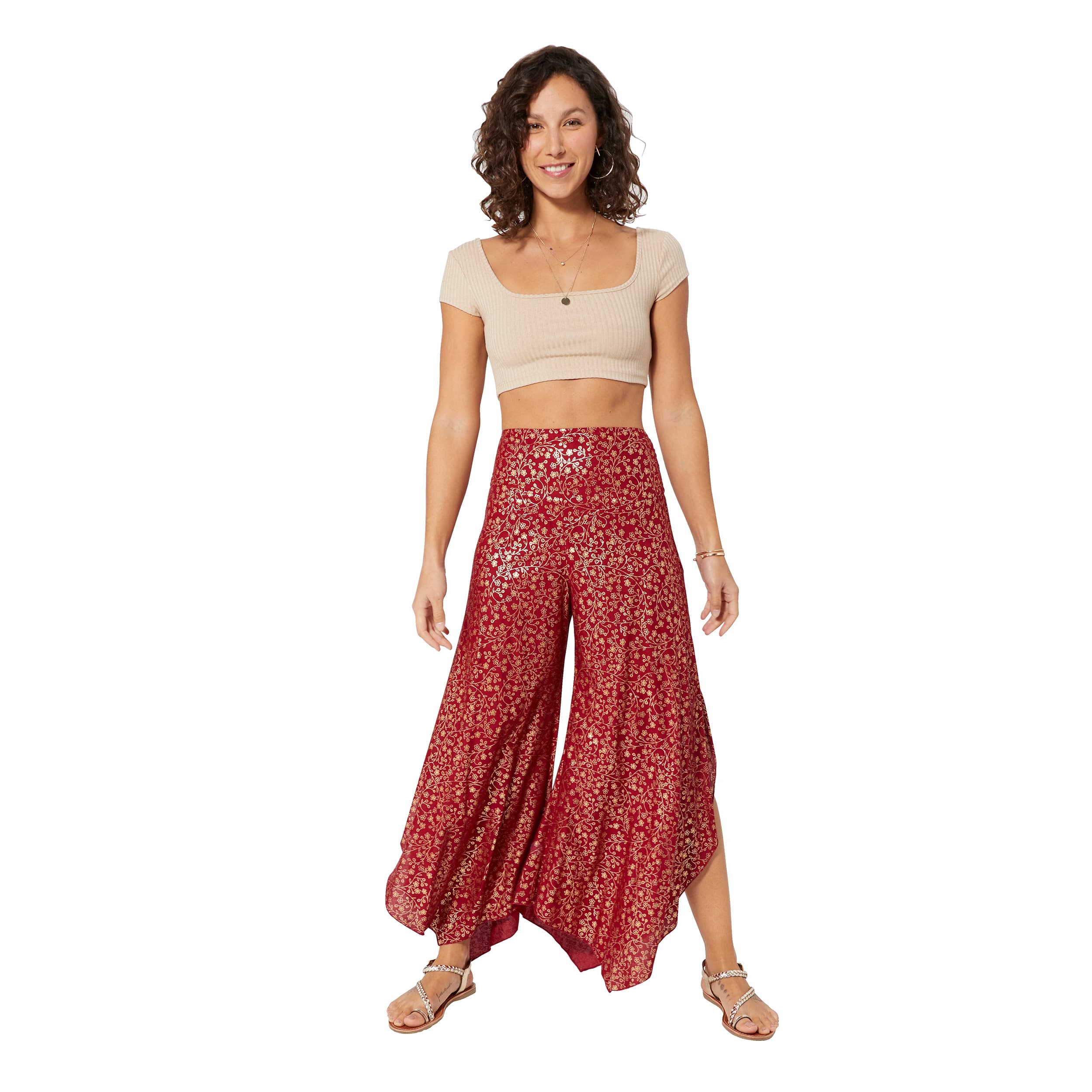 Pantalon été asymétrique Jera - 100% rayonne - Akoustik Online