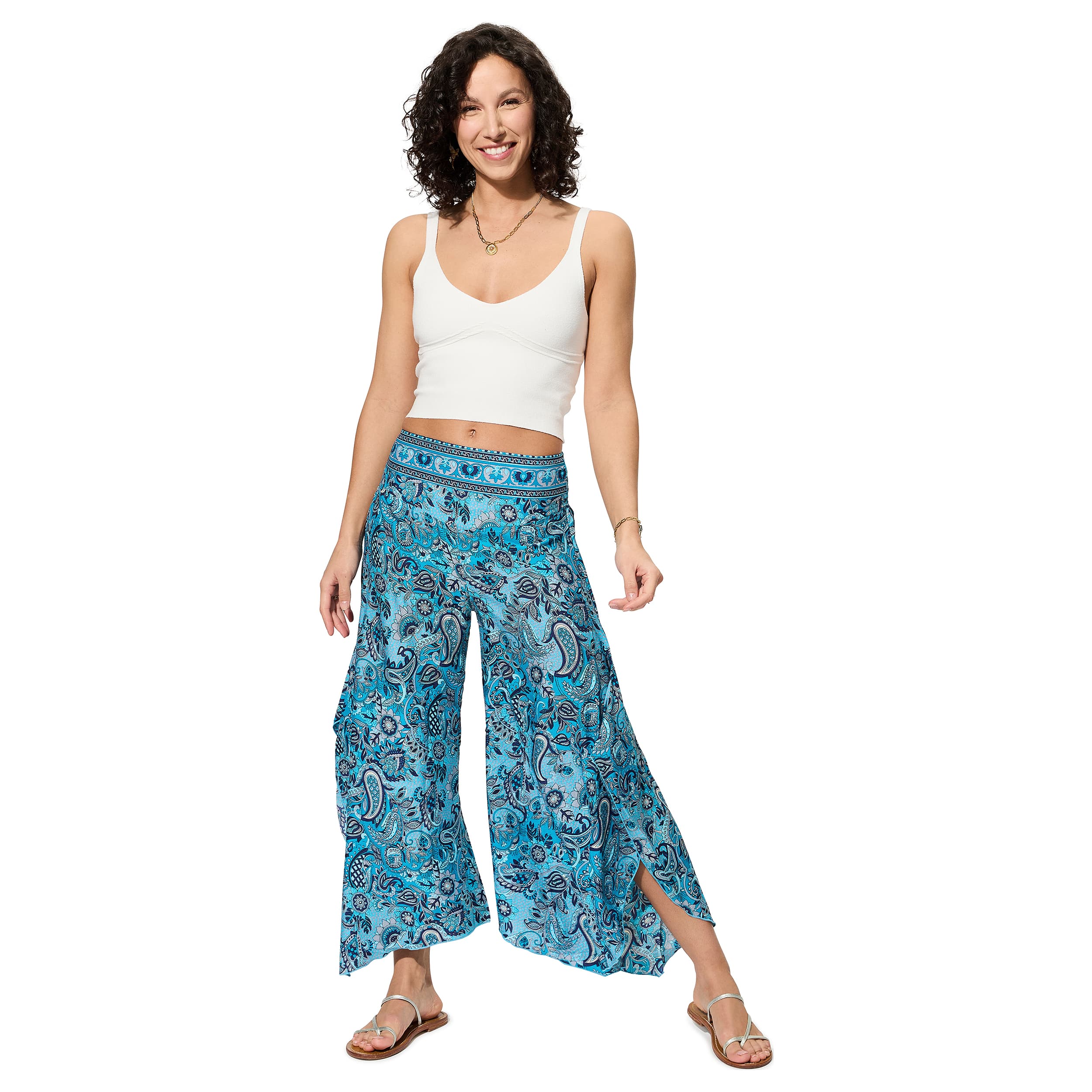 Pantalon été asymétrique Gervais - 100% polyester - Akoustik Online