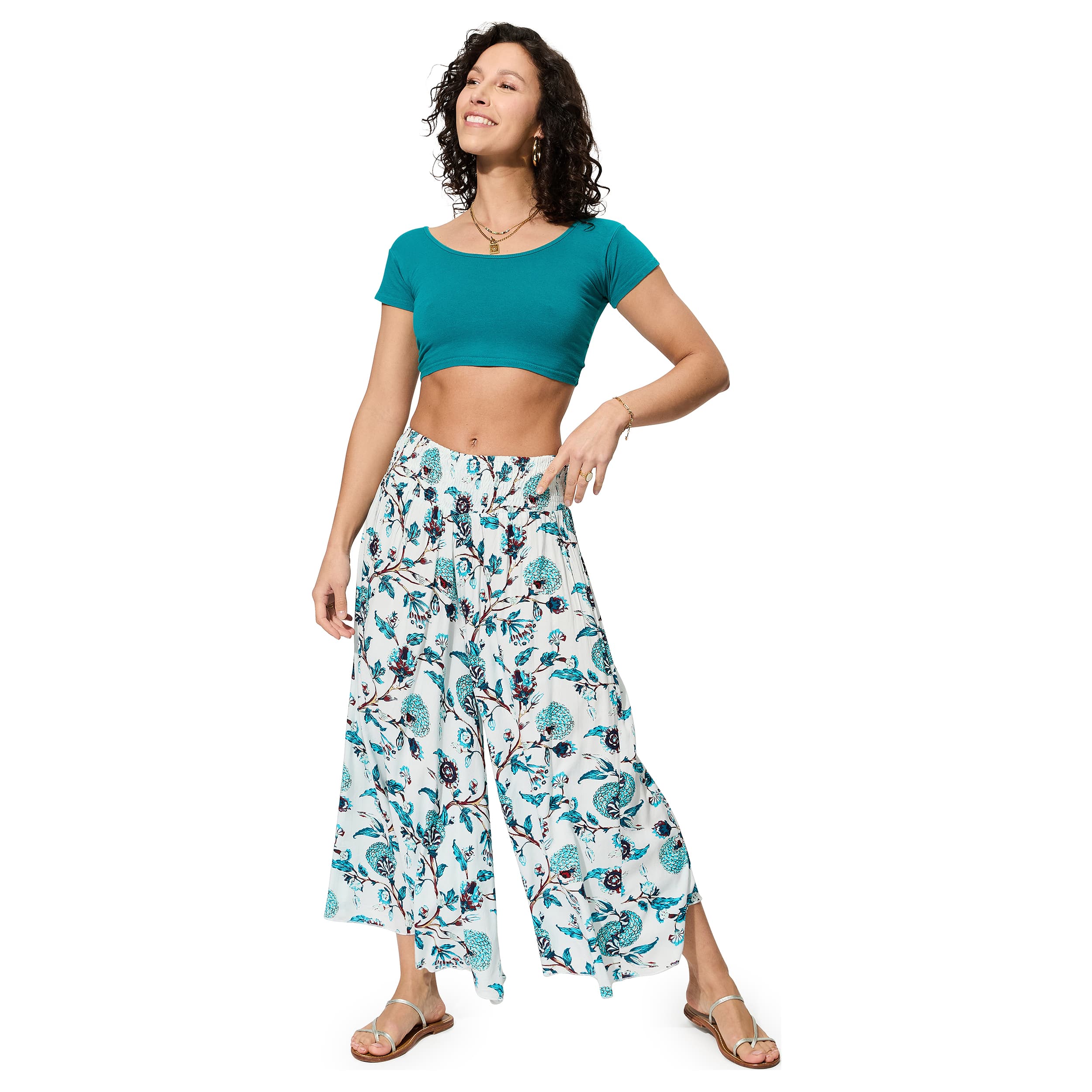 Pantalon été long Melia - 100% viscose - Akoustik Online