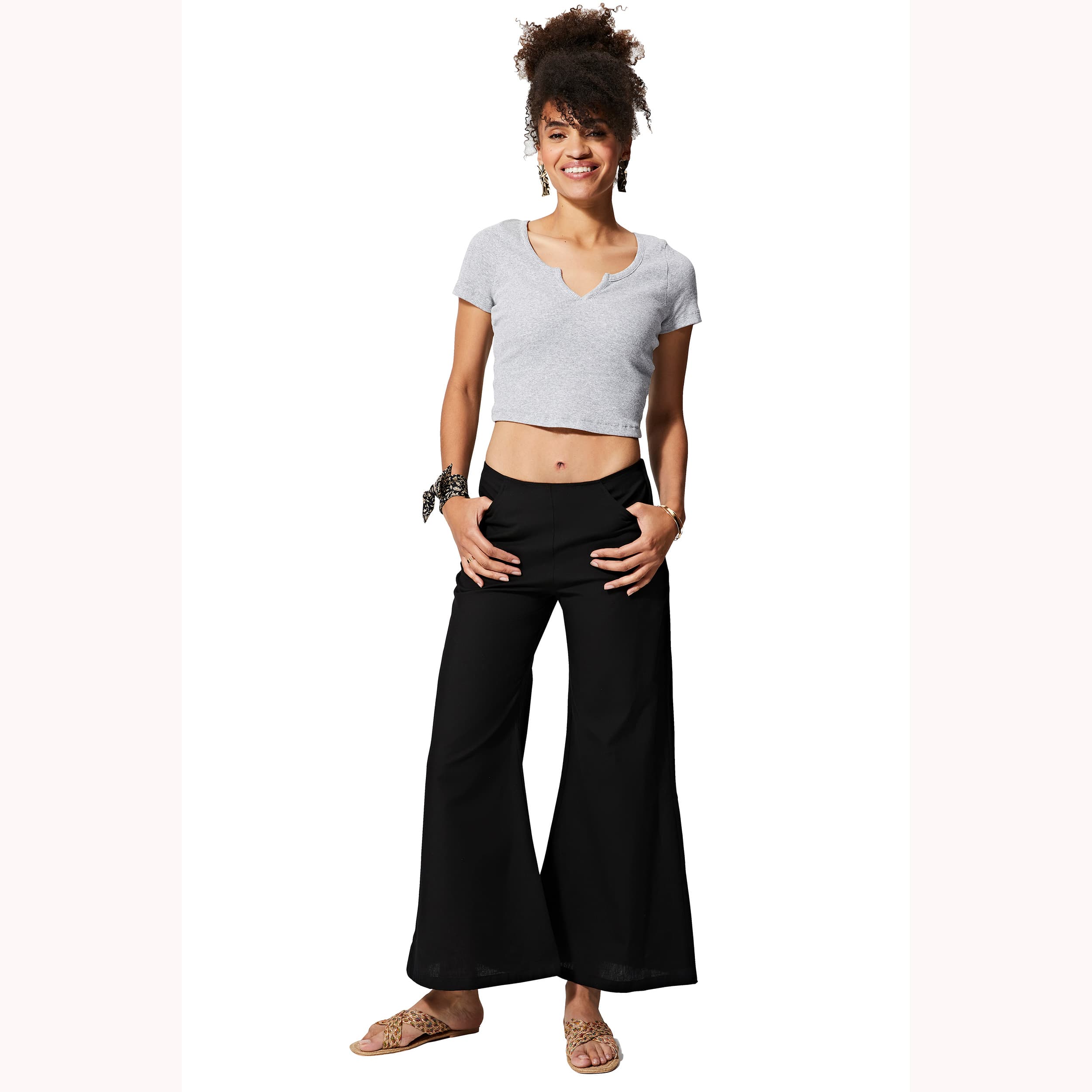 Pantalon été long Fakeeha - 90% coton - 10% lin - Akoustik Online
