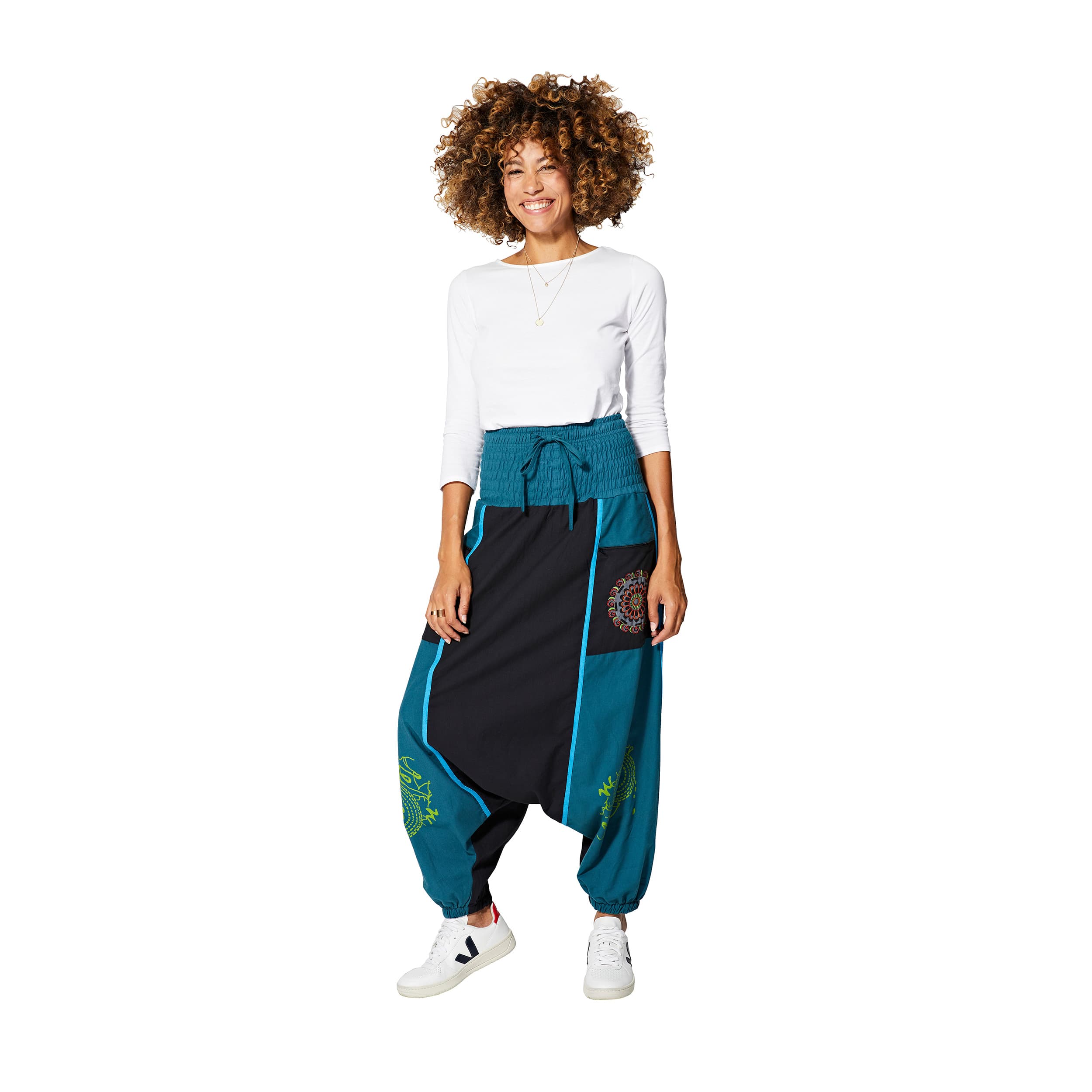 Sarouel hiver Kaleb - 100% coton - noir, bleu - Akoustik Online