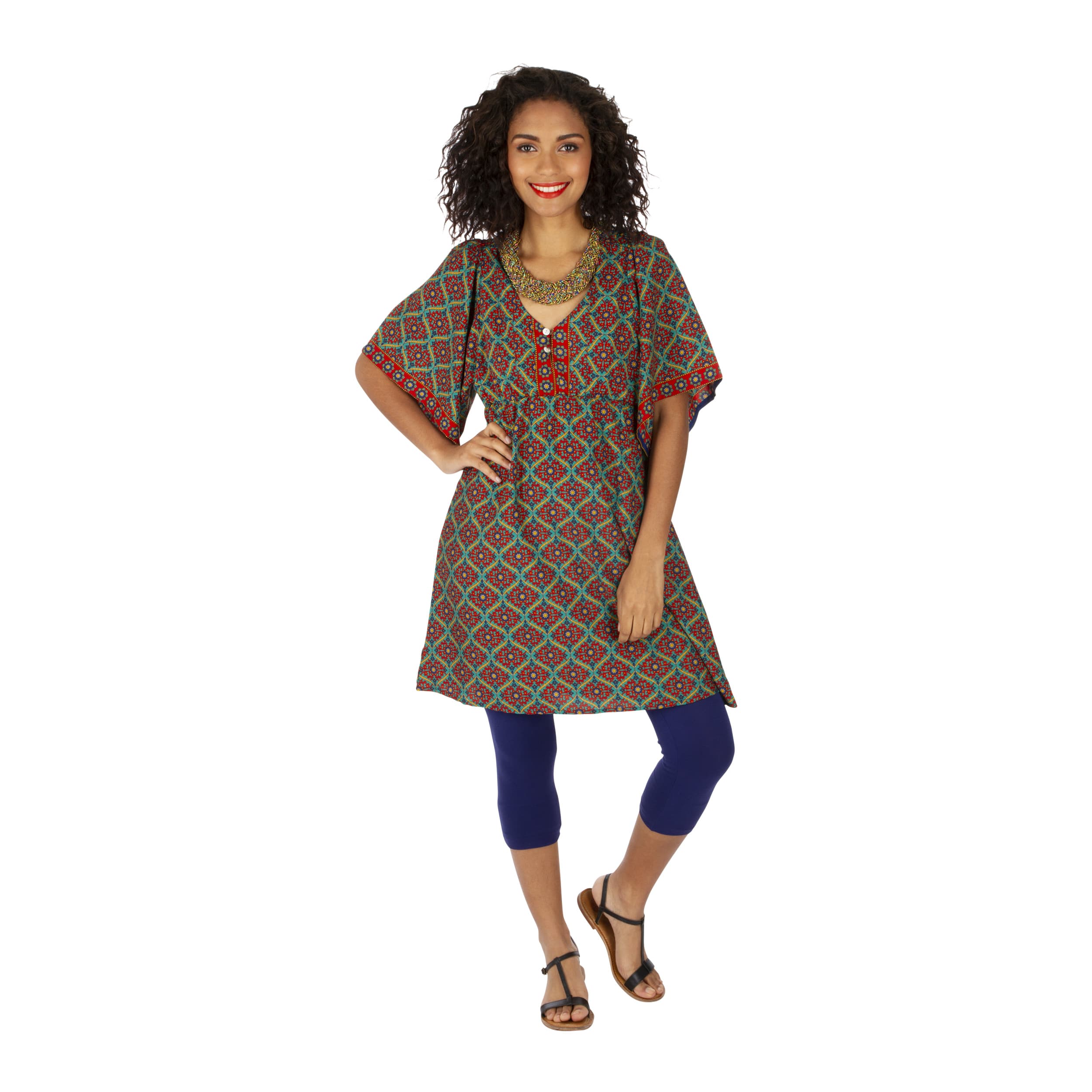 Robe été courte manches courtes Cecily - Akoustik Online