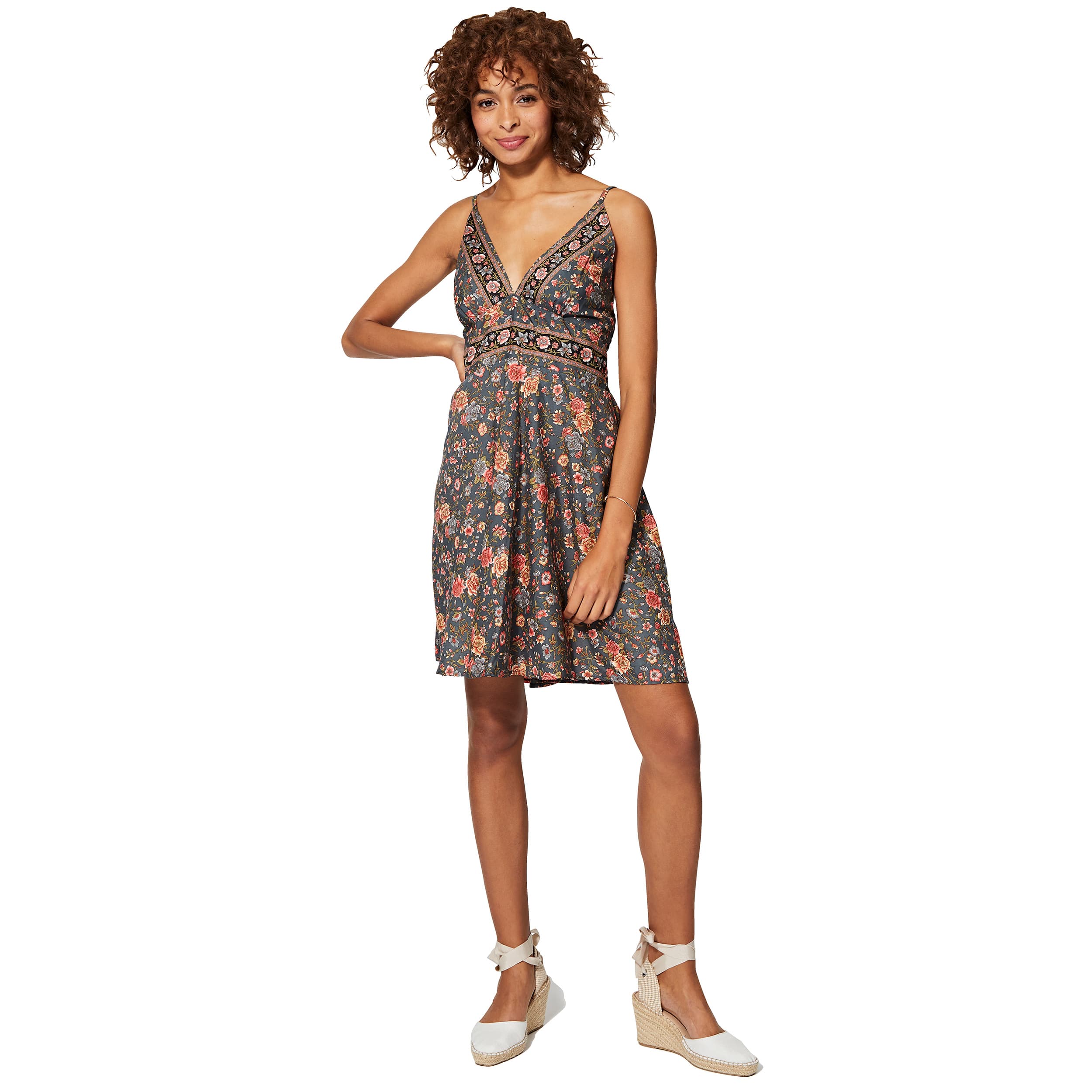Robe été courte sans manches Sadayo - 100% polyester - Akoustik Online