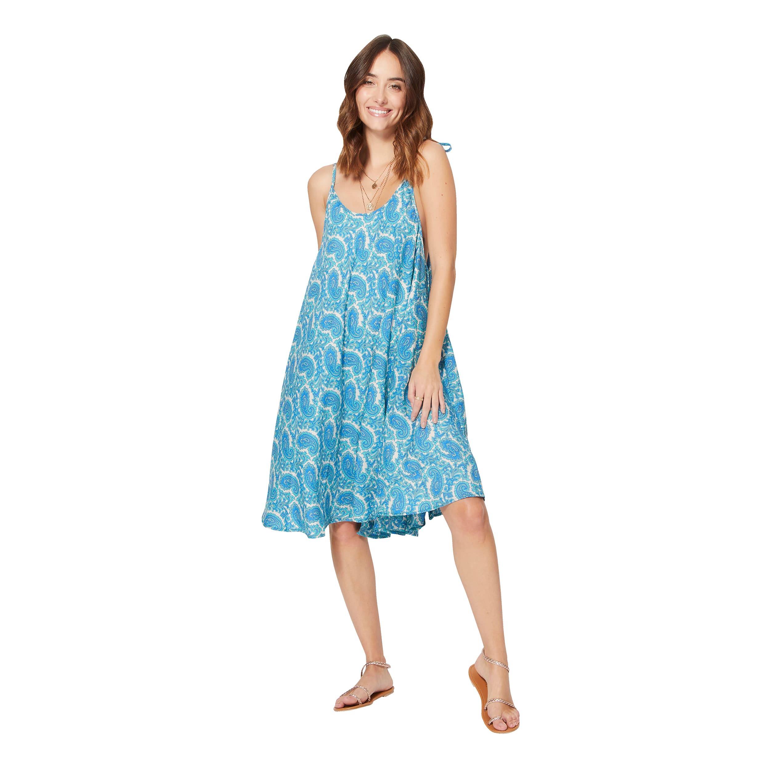 Robe été courte sans manches Kayley - 100% polyester - Akoustik Online