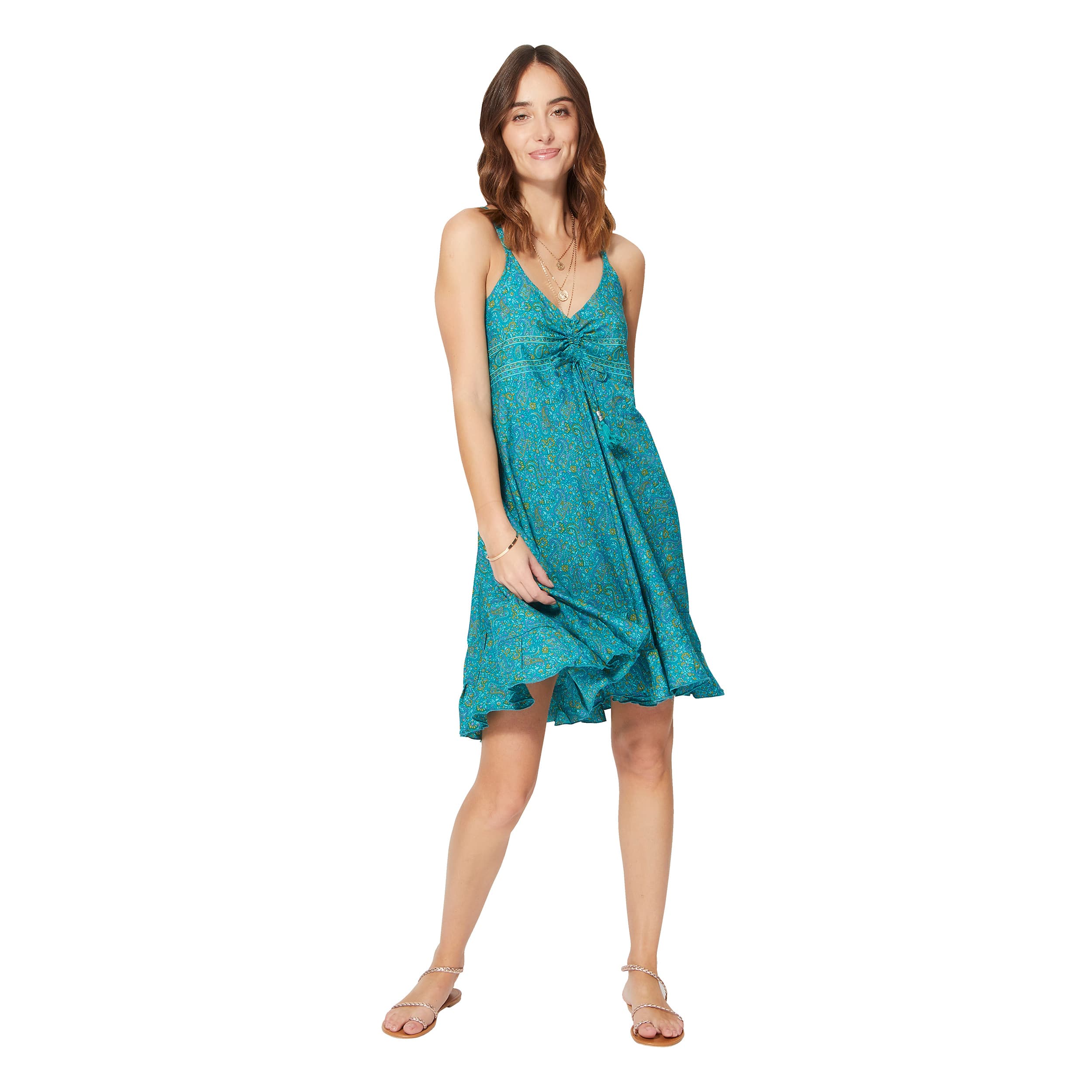 Robe été courte sans manches Kyrell - 100% polyester - Akoustik Online