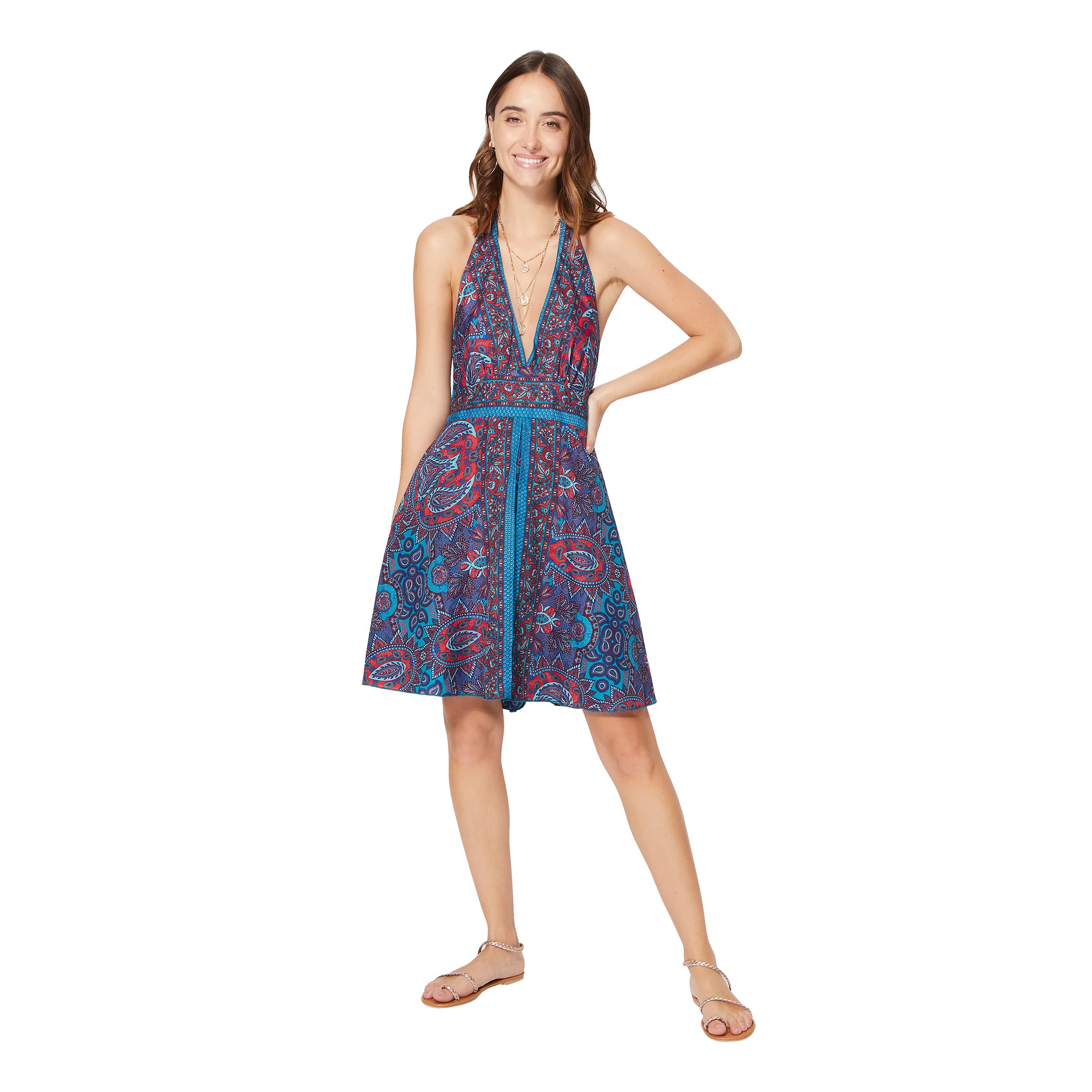 Robe été courte sans manches Ife - 100% polyester - Akoustik Online