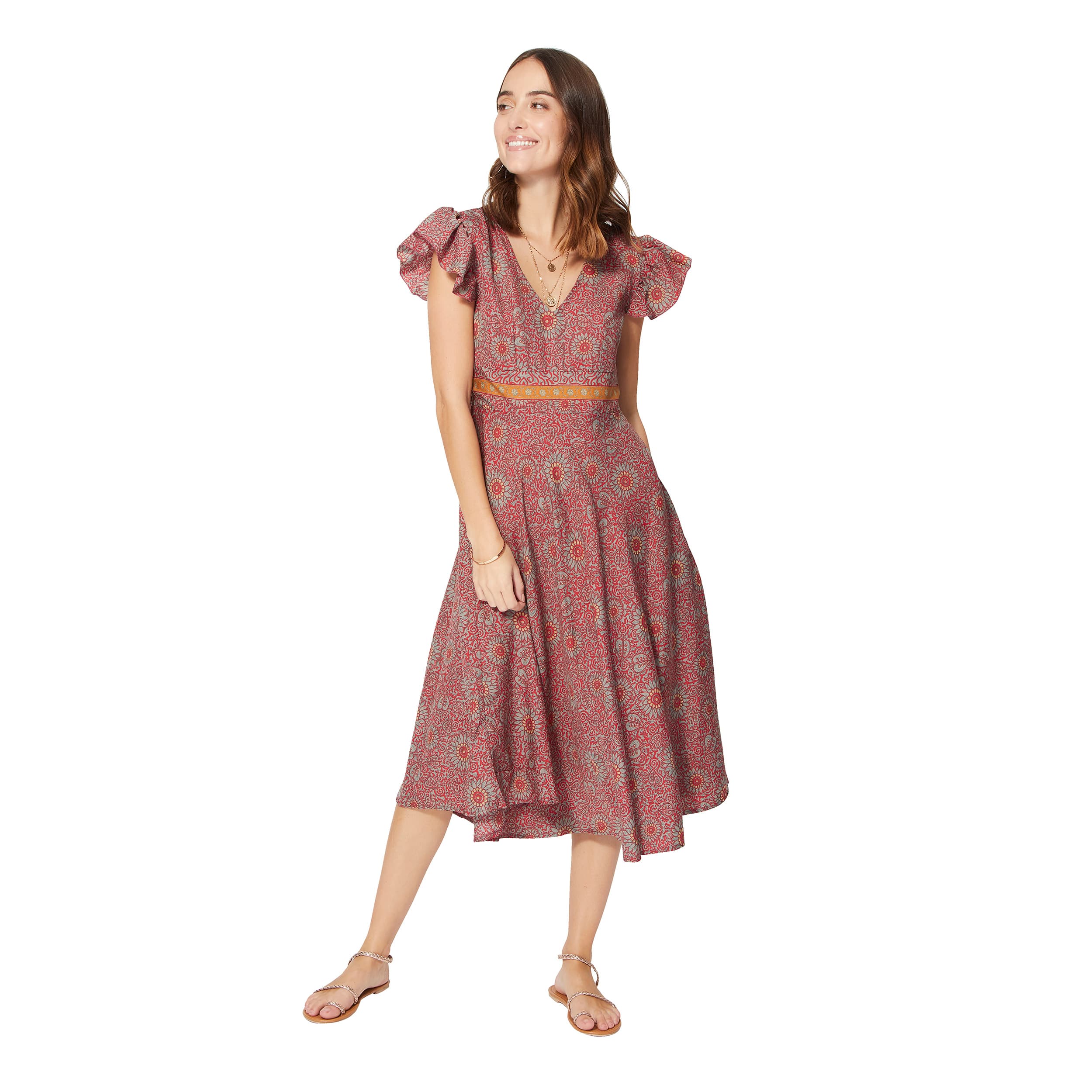 Robe été mi-longue manches courtes Langdon - Akoustik Online