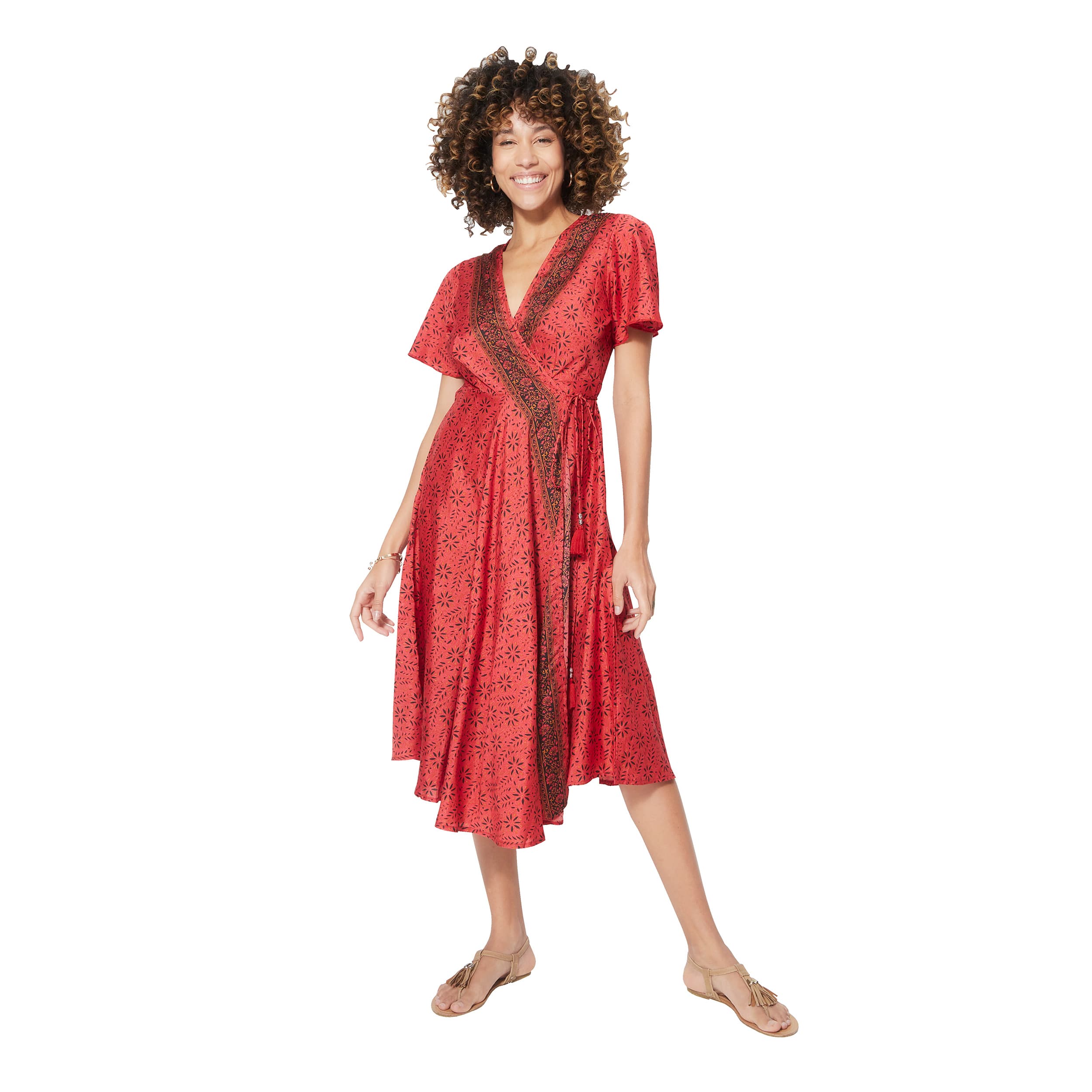 Robe été mi-longue manches courtes Lilis - Akoustik Online